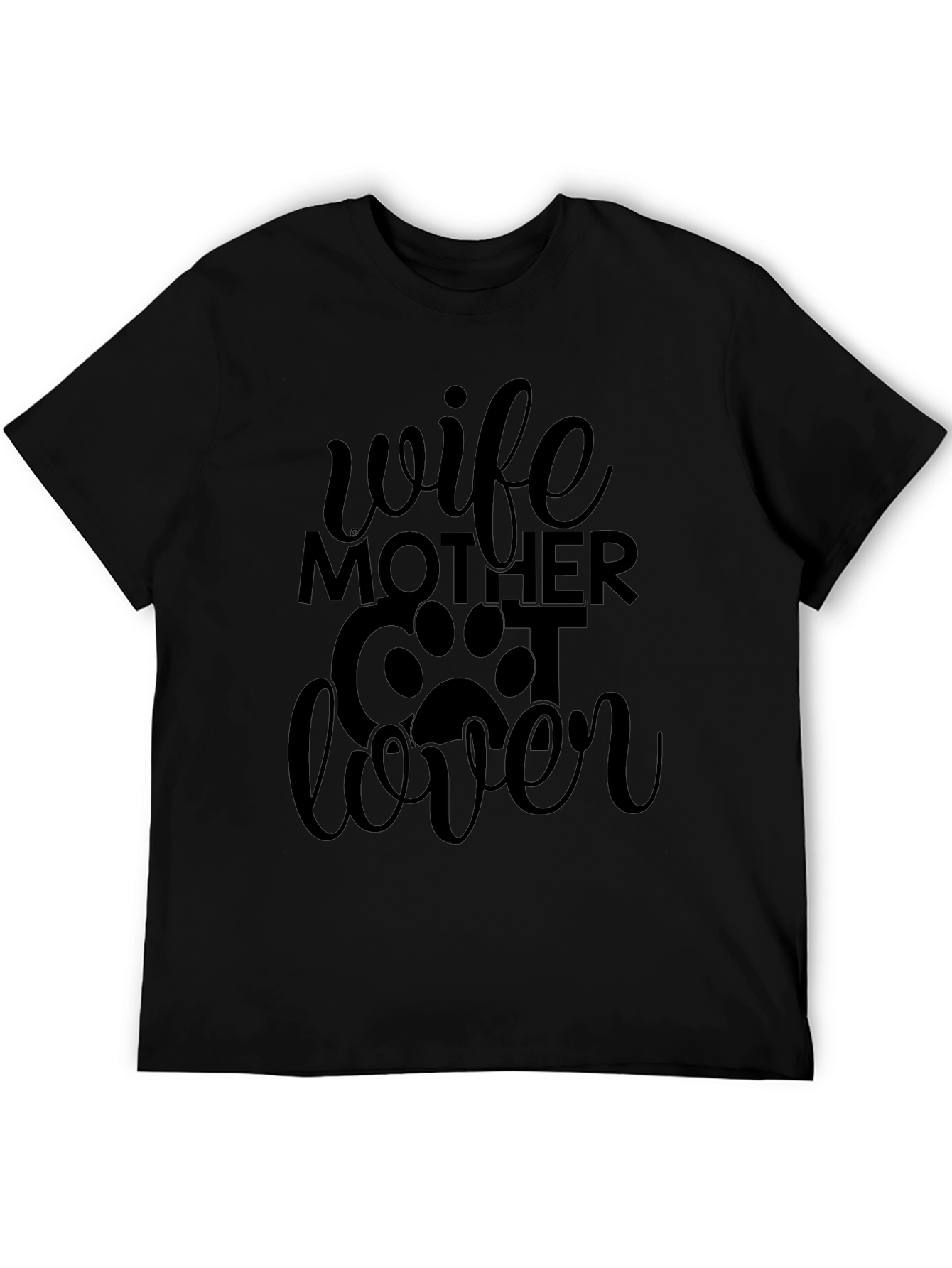 Wife Mother Cat Lover Graphic T-Shirt