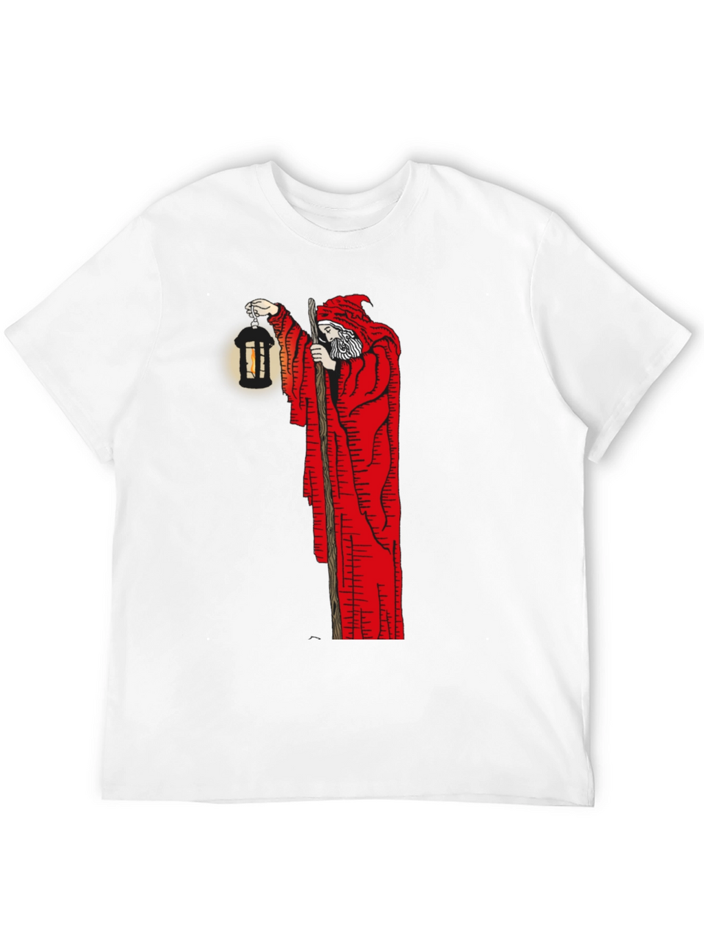 Wizard Lantern Graphic Tee - Black Cotton Blend
