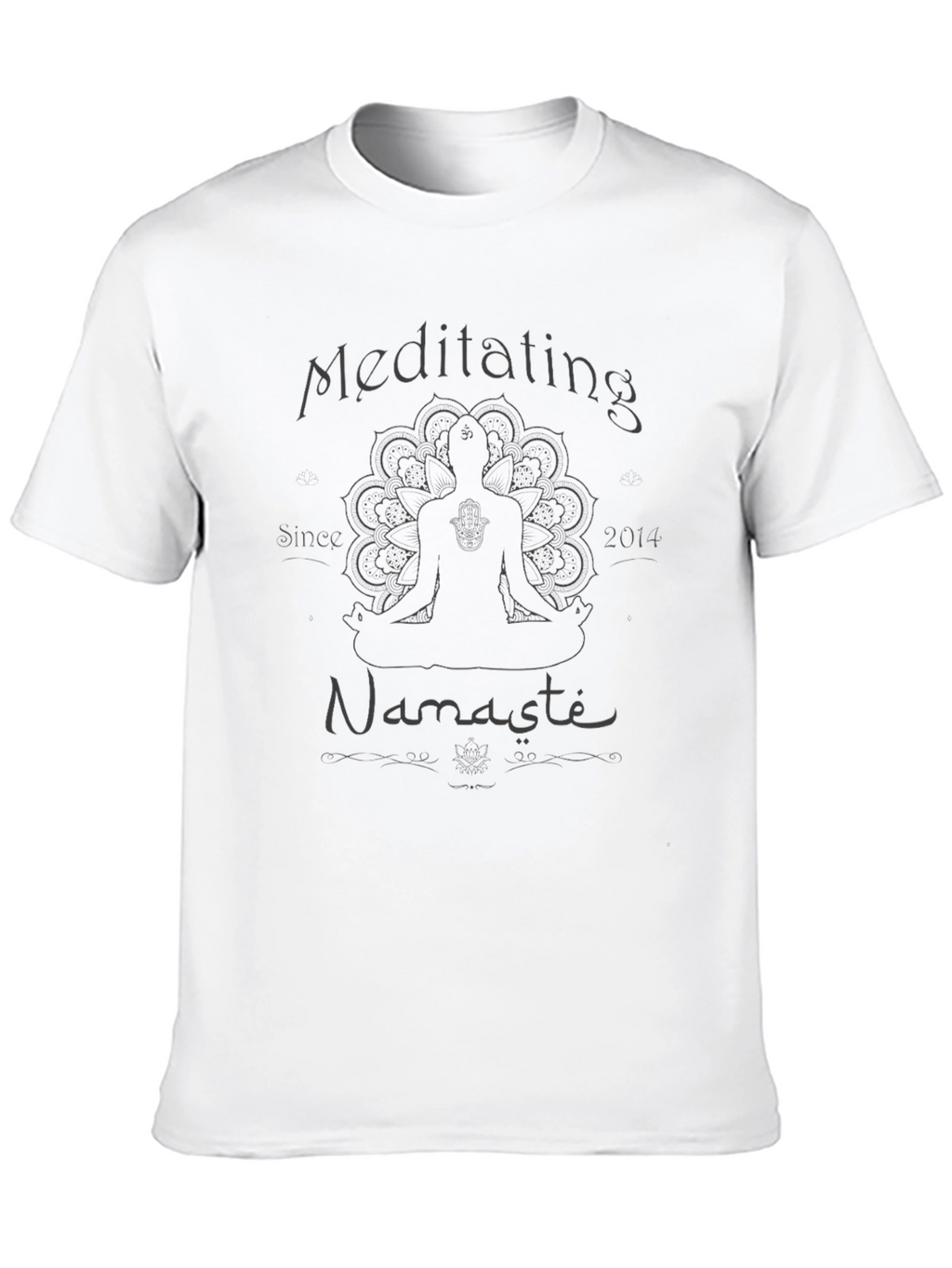 Meditating Namaste Tee - Yoga Inspired Design