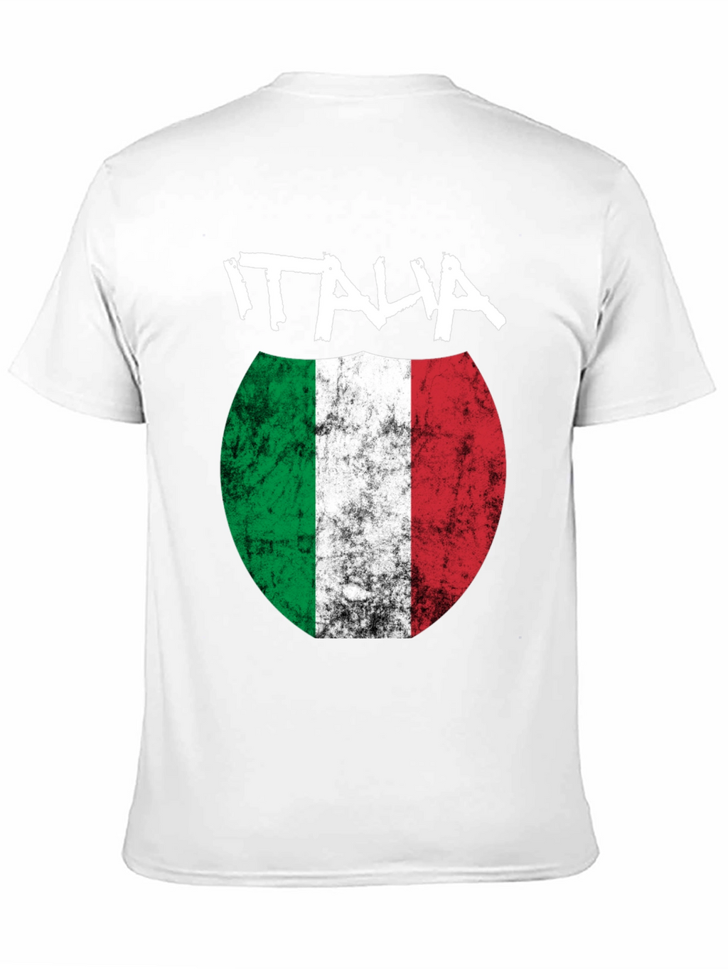 Italia Flag Graphic Tee - Distressed Italian Pride T-Shirt