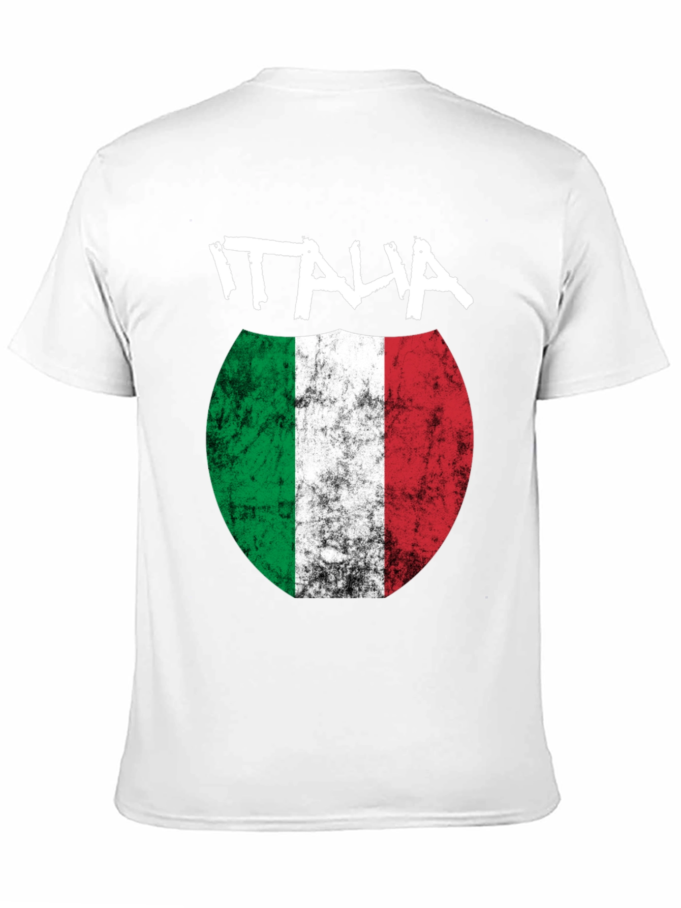 Italia Flag Graphic Tee - Distressed Italian Pride T-Shirt