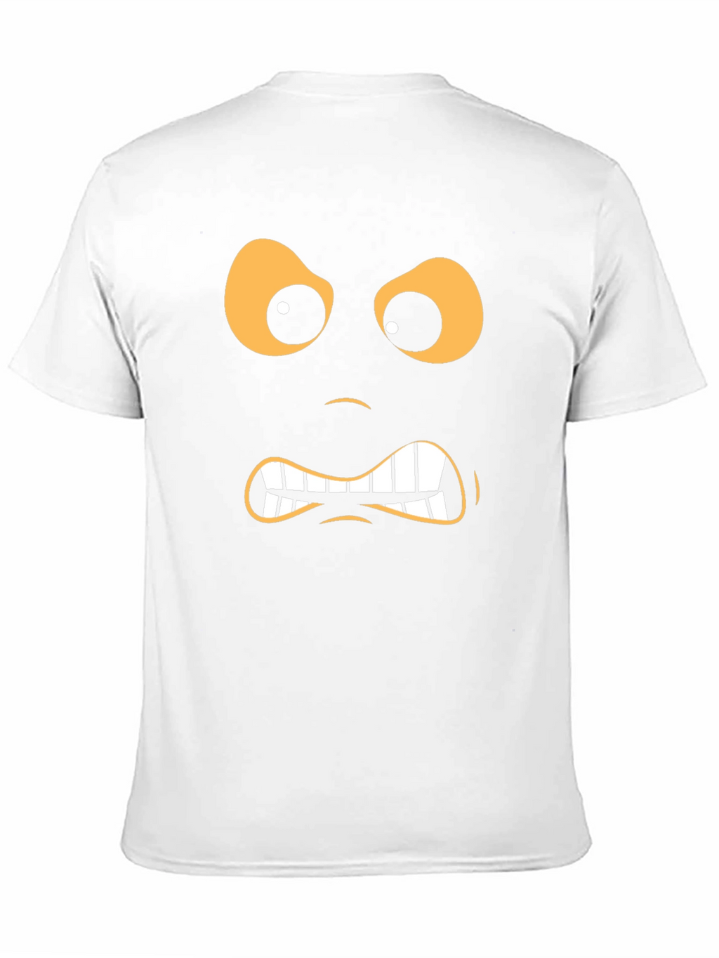 Angry Face Graphic Black T-Shirt