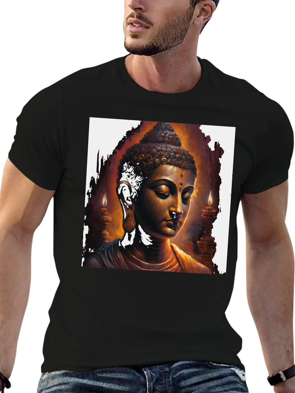 Buddha Graphic Tee - Spiritual Art T-Shirt