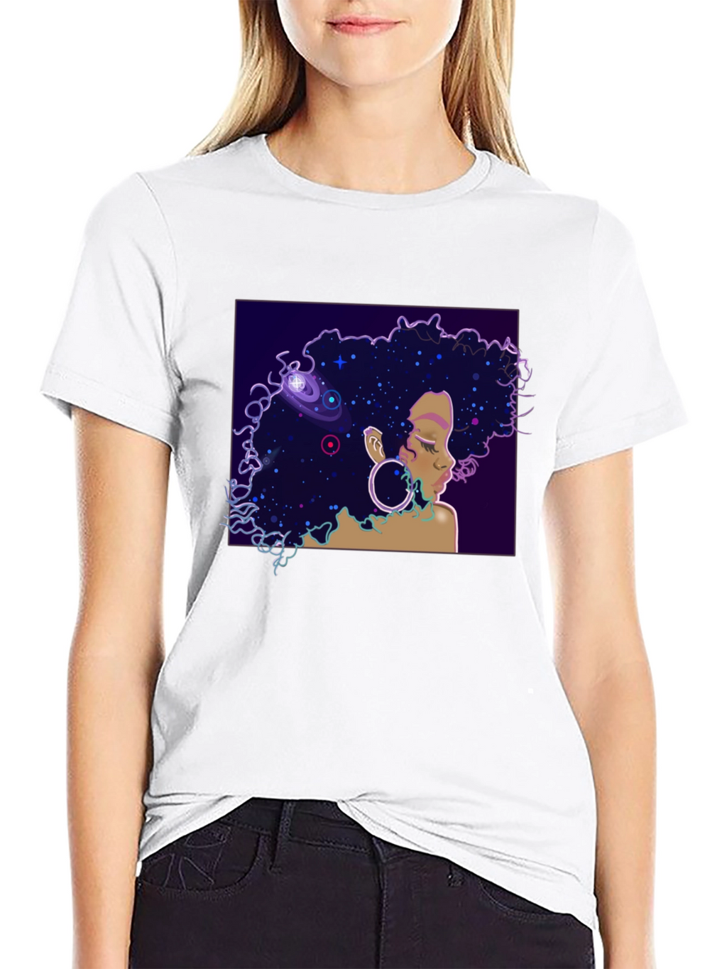 Cosmic Queen Black T-Shirt