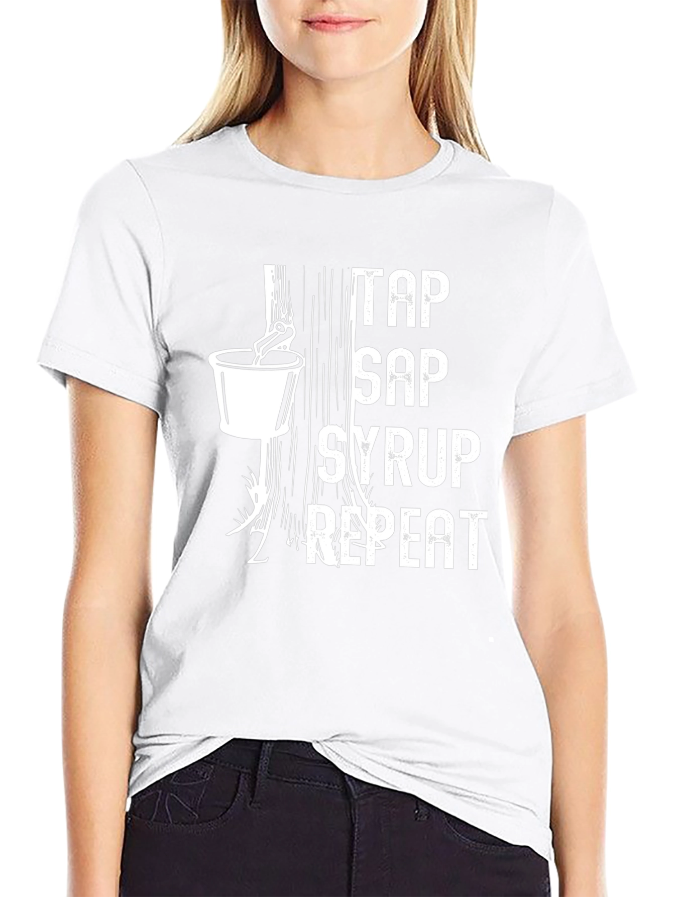 Tap Sap Syrup Repeat T-Shirt - Maple Syrup Lover