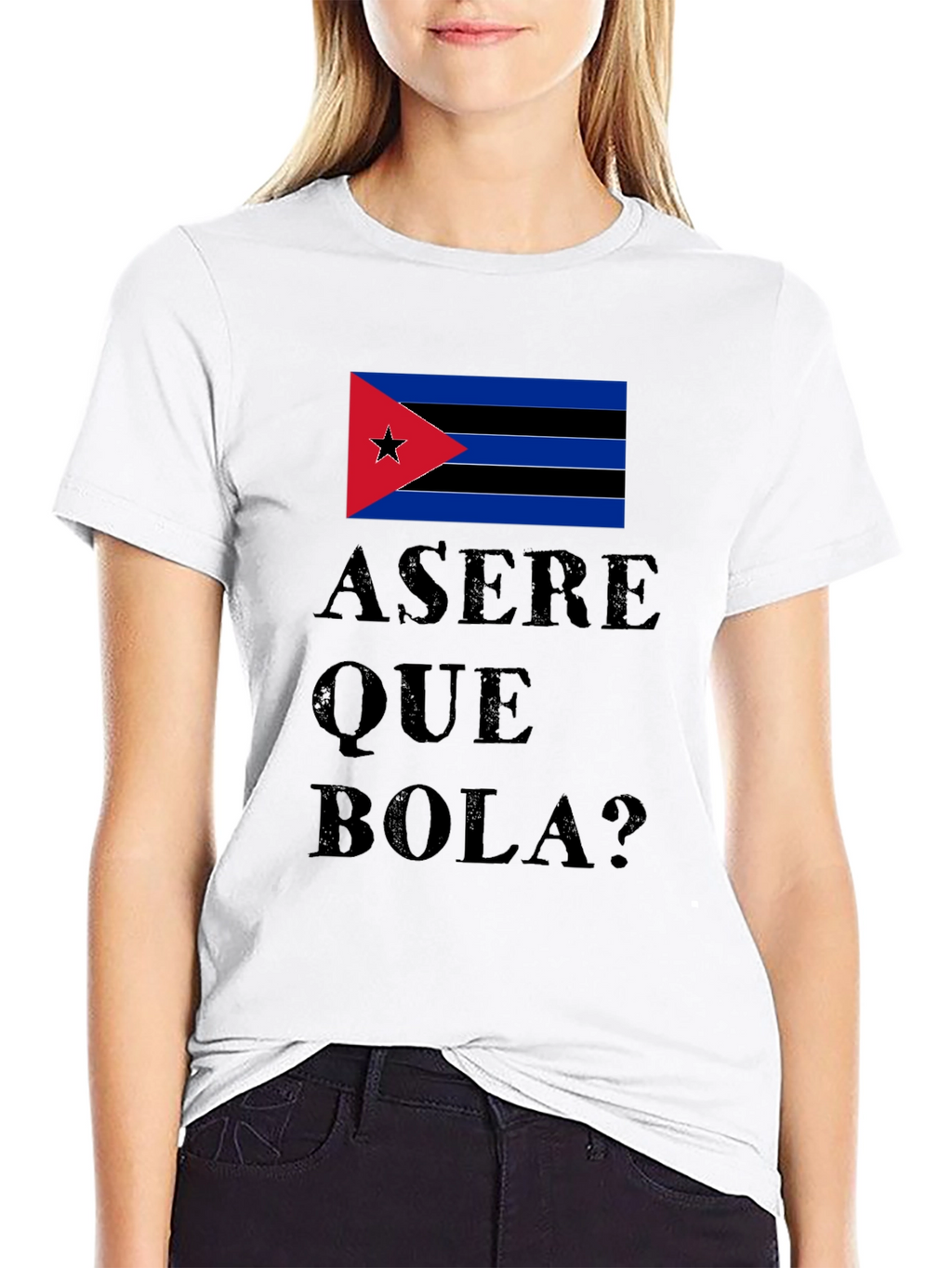 Asere Que Bola? Cuba Flag Graphic T-Shirt