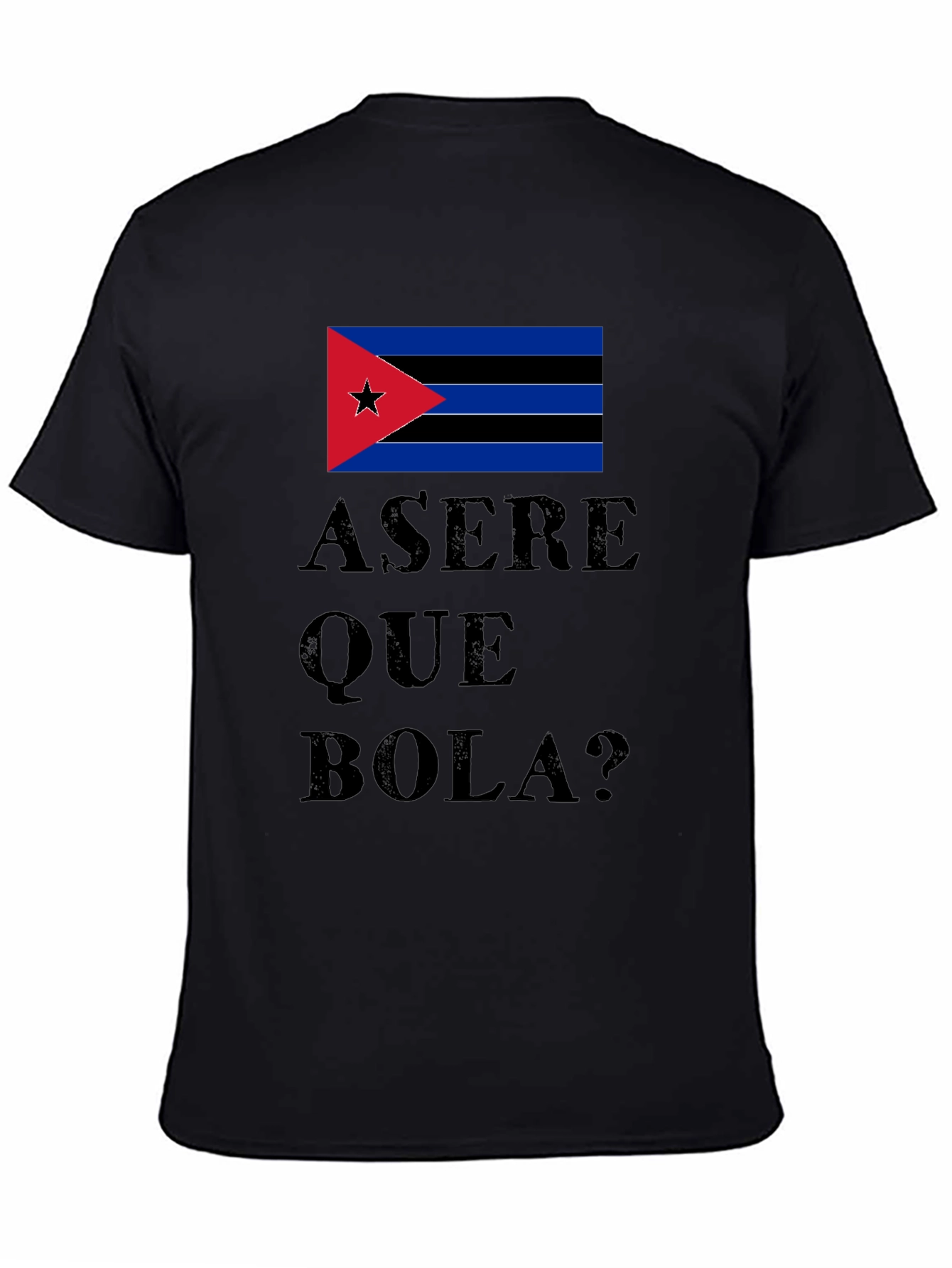 Asere Que Bola? Cuba Flag Graphic T-Shirt