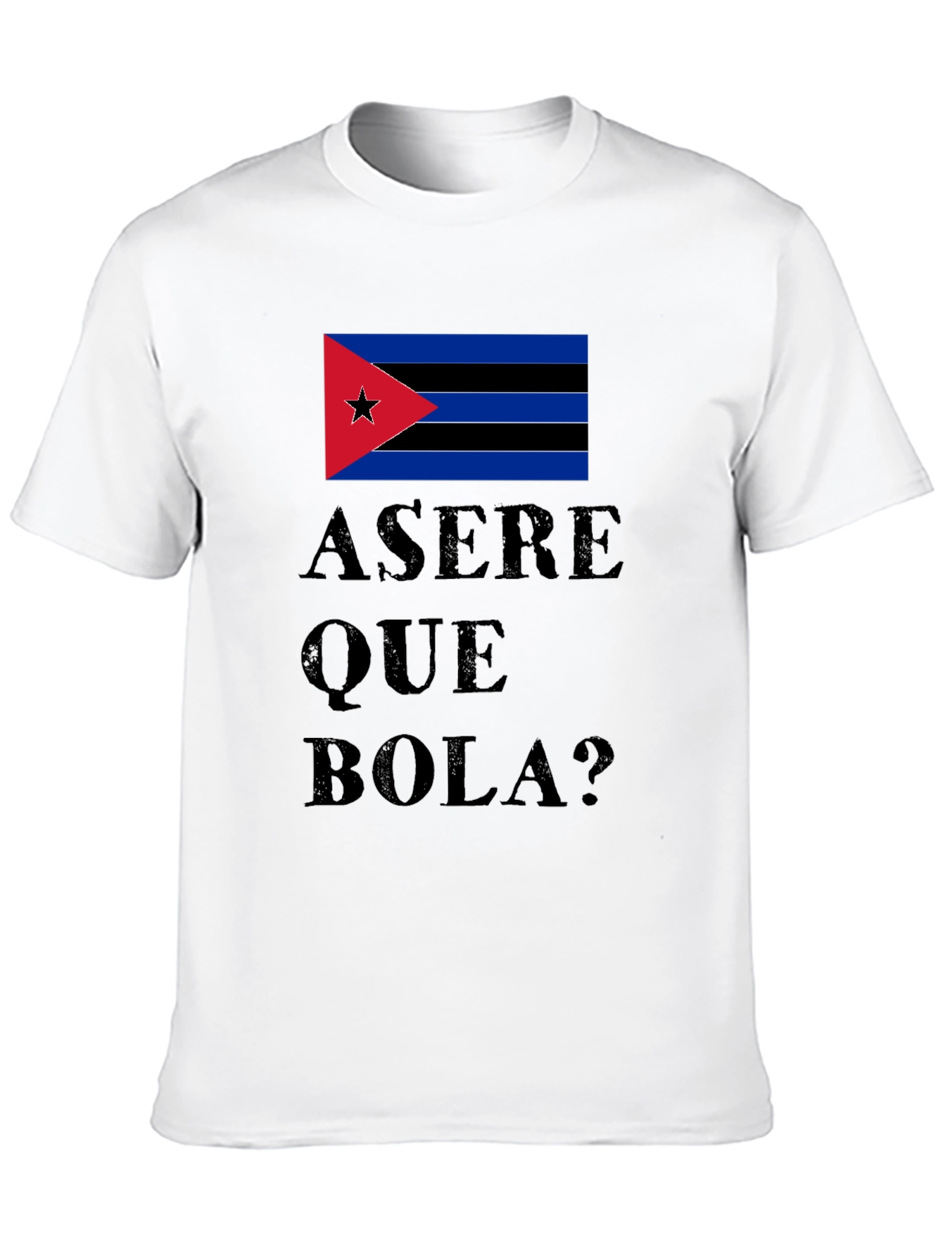 Asere Que Bola? Cuba Flag Graphic T-Shirt