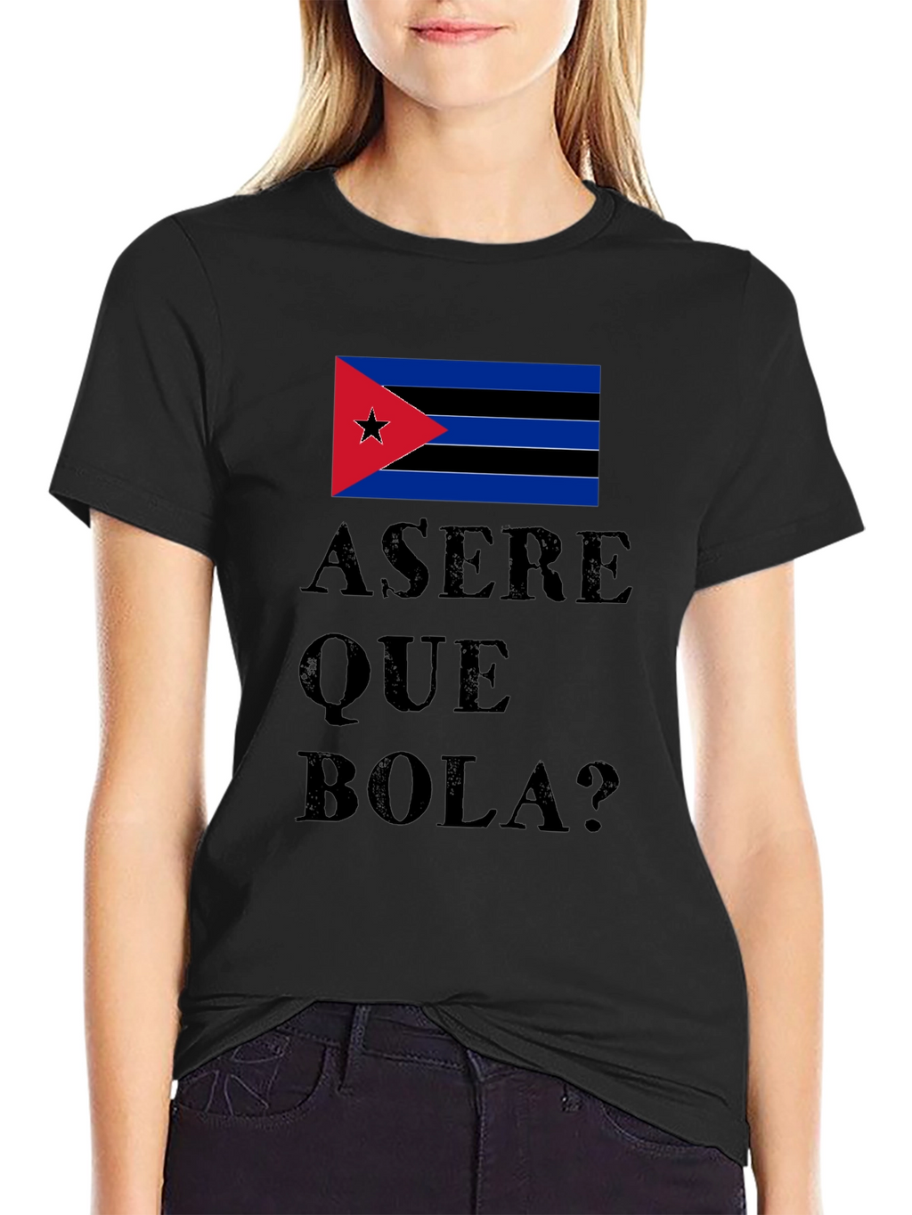 Asere Que Bola? Cuba Flag Graphic T-Shirt
