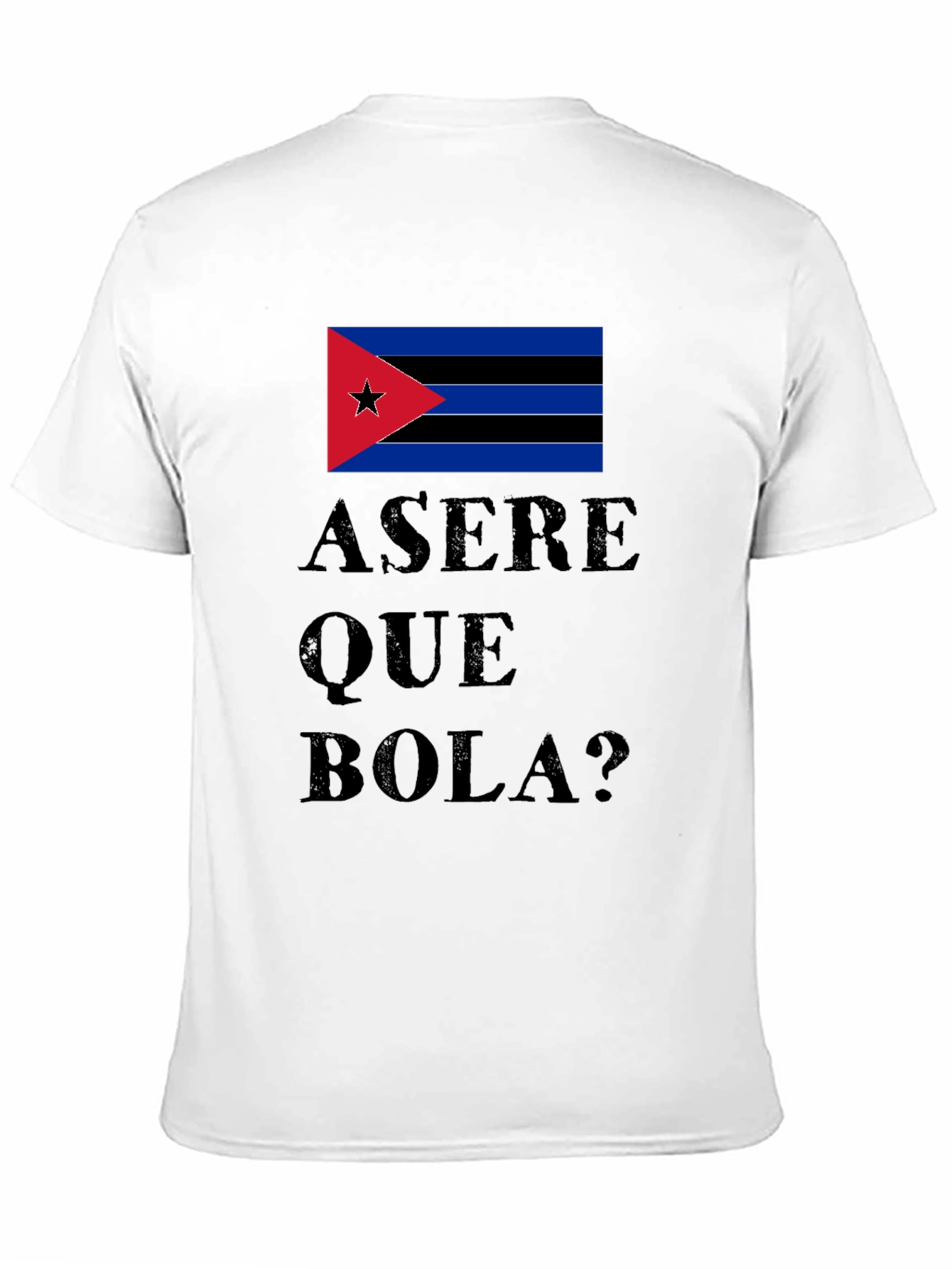 Asere Que Bola? Cuba Flag Graphic T-Shirt