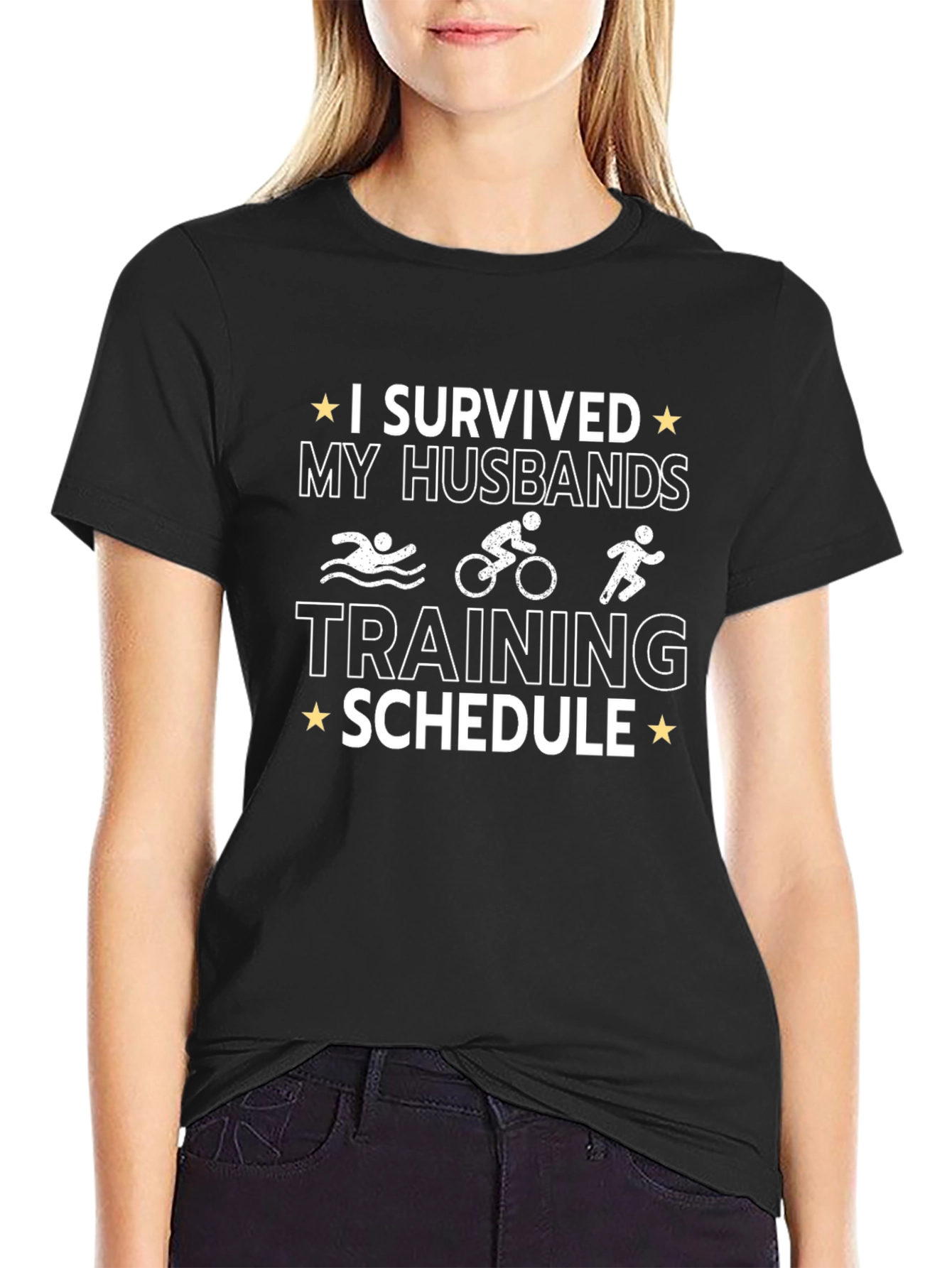 I Survived My Husbands Training Schedule T-Shirt