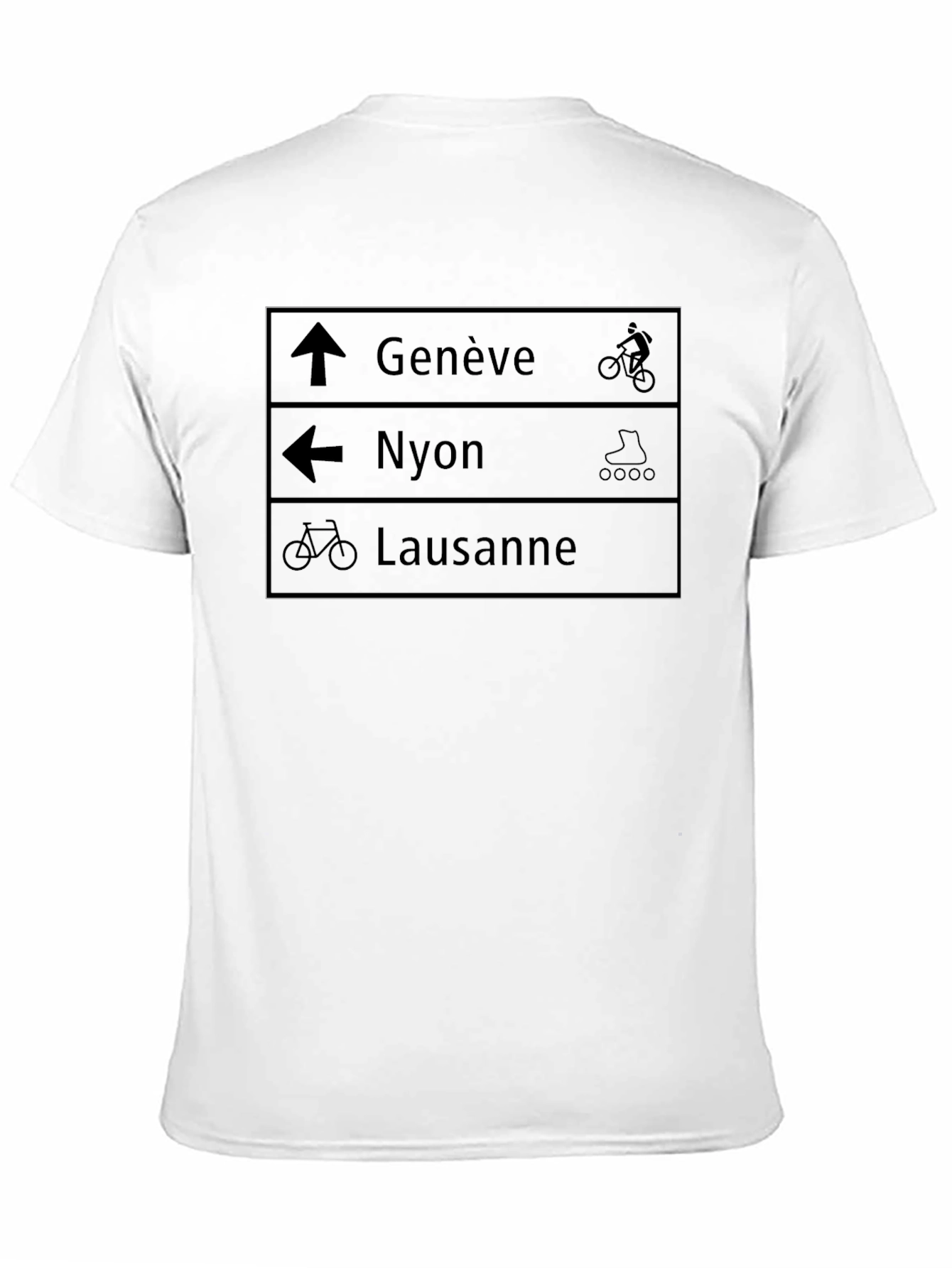 Black Directional Travel T-Shirt