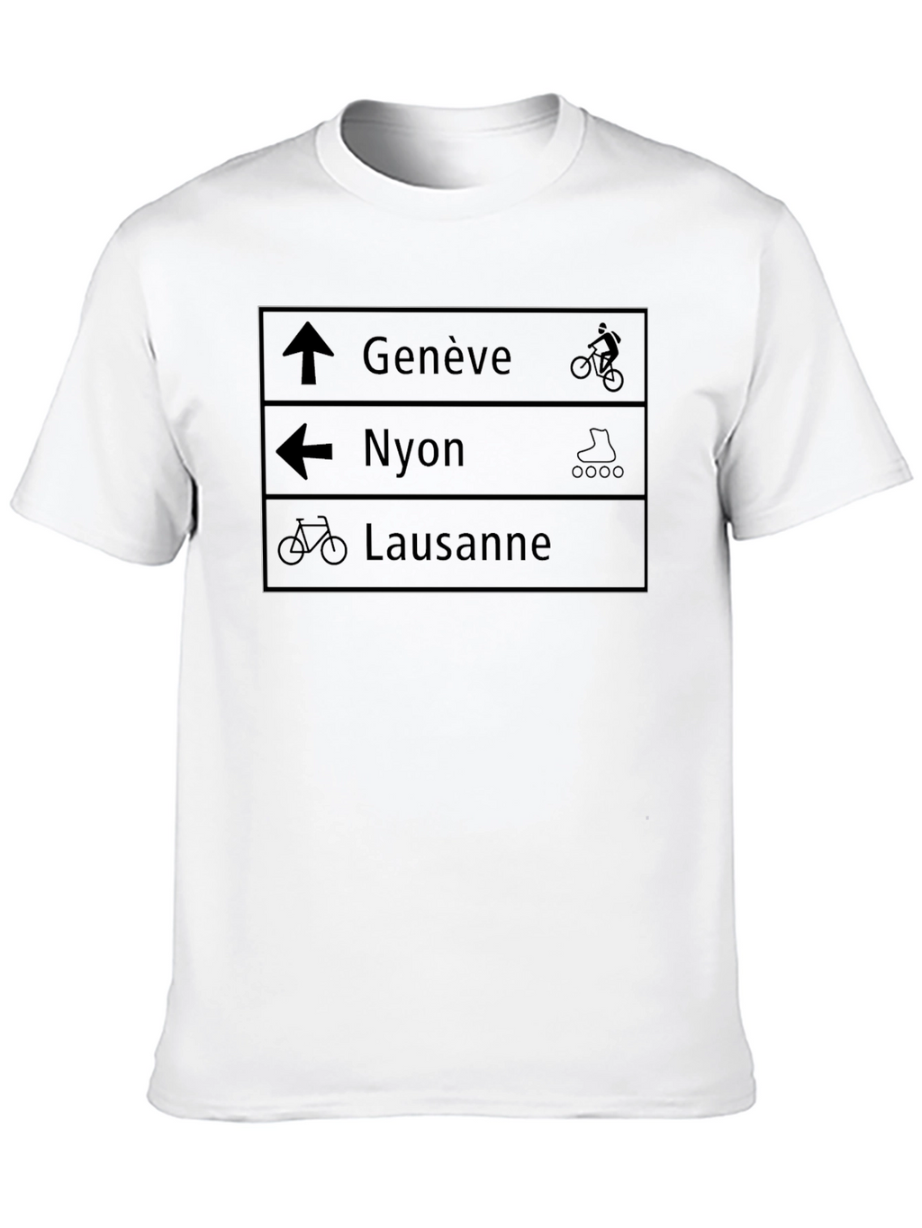 Black Directional Travel T-Shirt