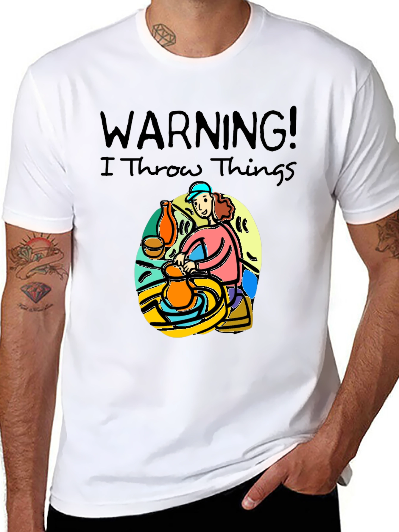 Warning I Throw Things T-Shirt