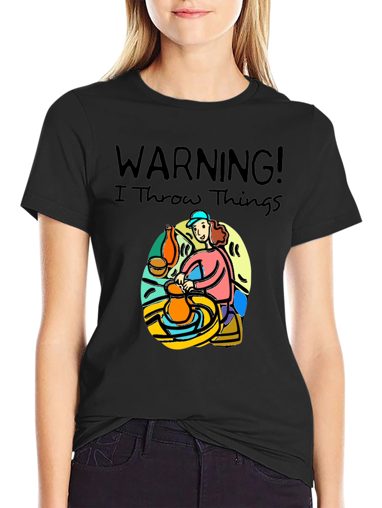 Warning I Throw Things T-Shirt