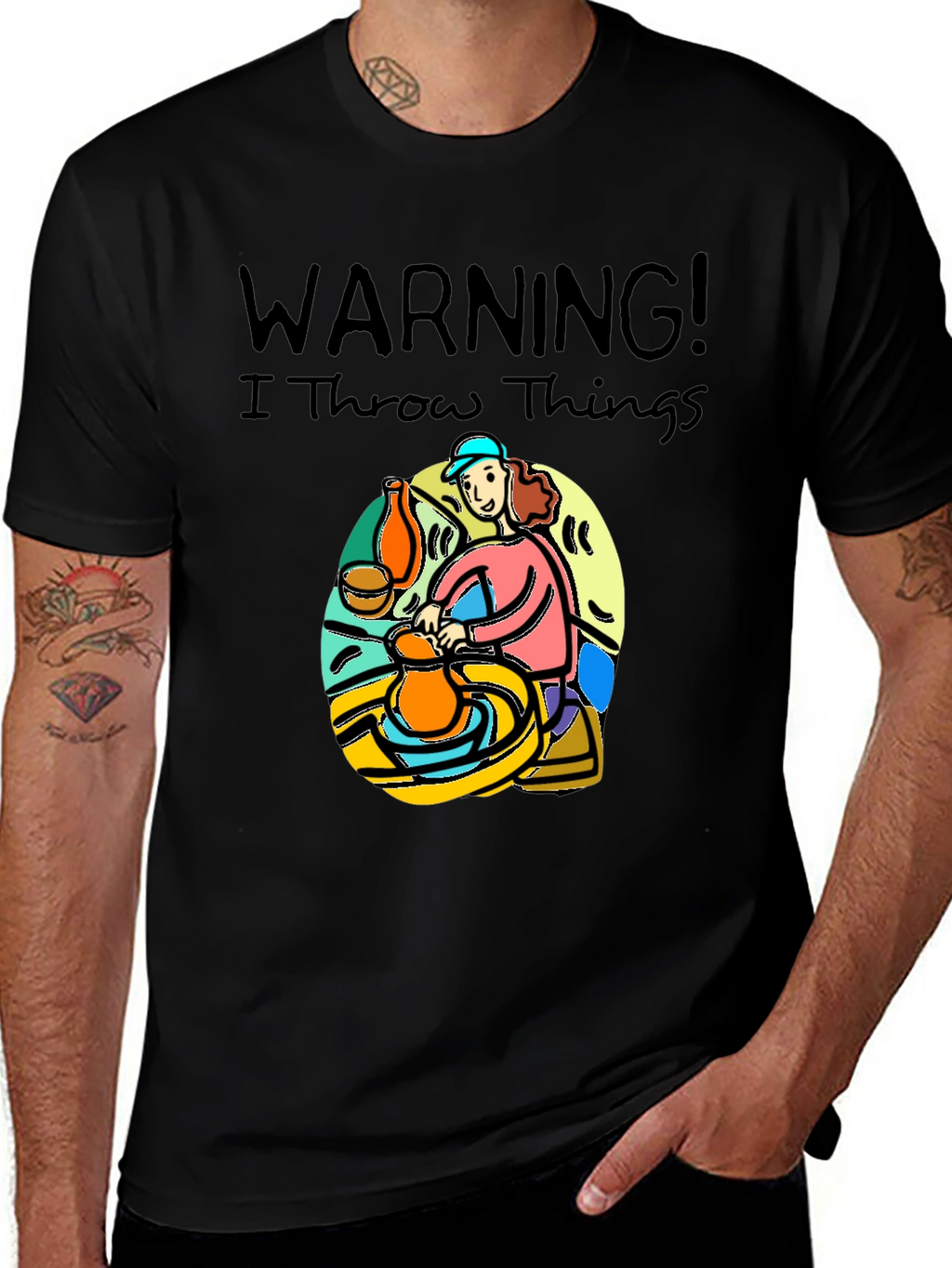 Warning I Throw Things T-Shirt