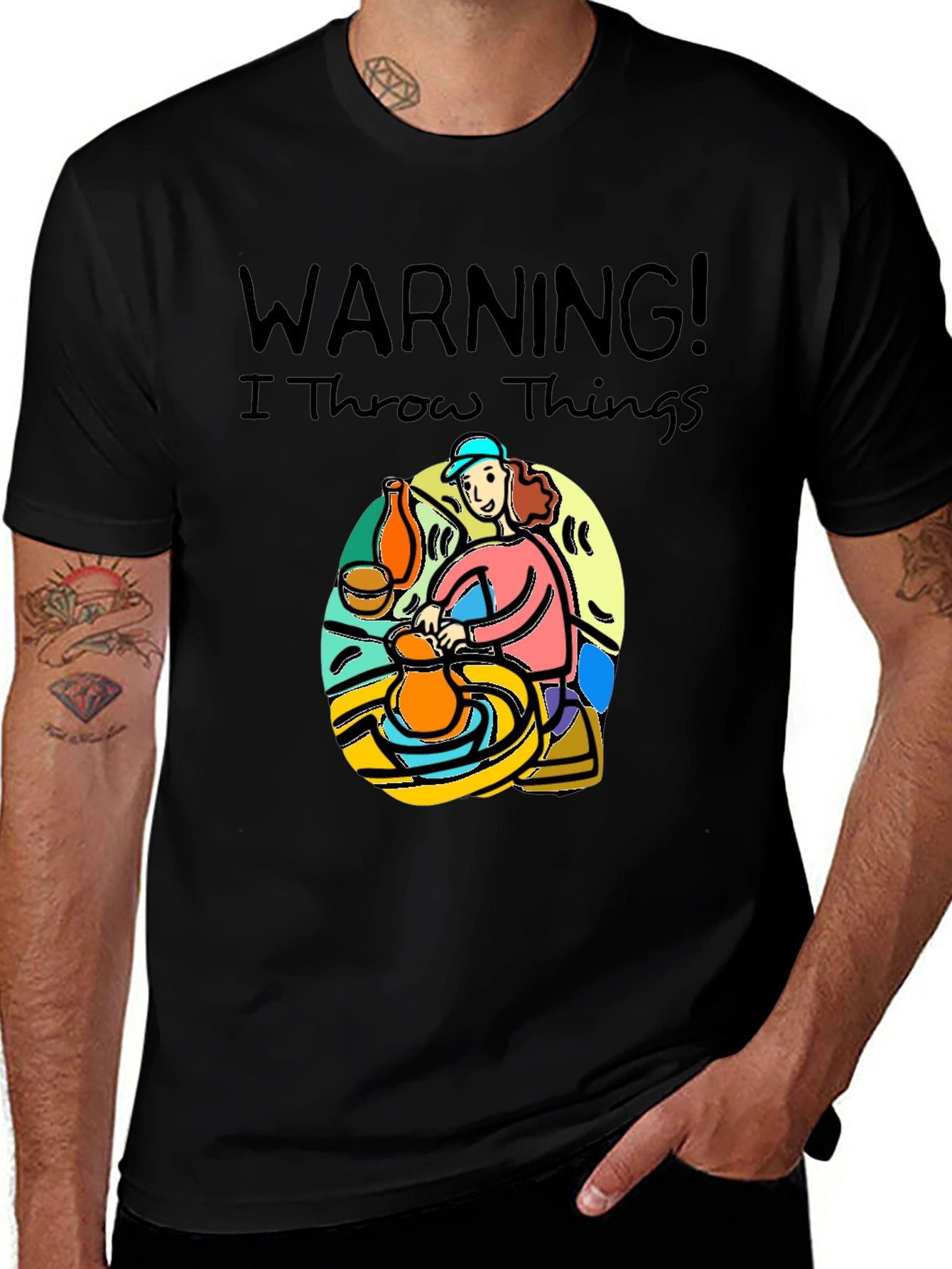 Warning I Throw Things T-Shirt