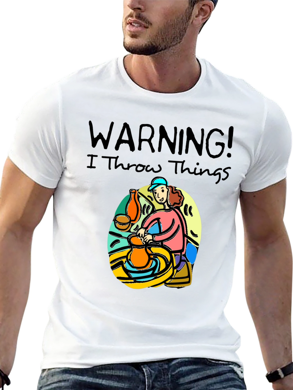 Warning I Throw Things T-Shirt