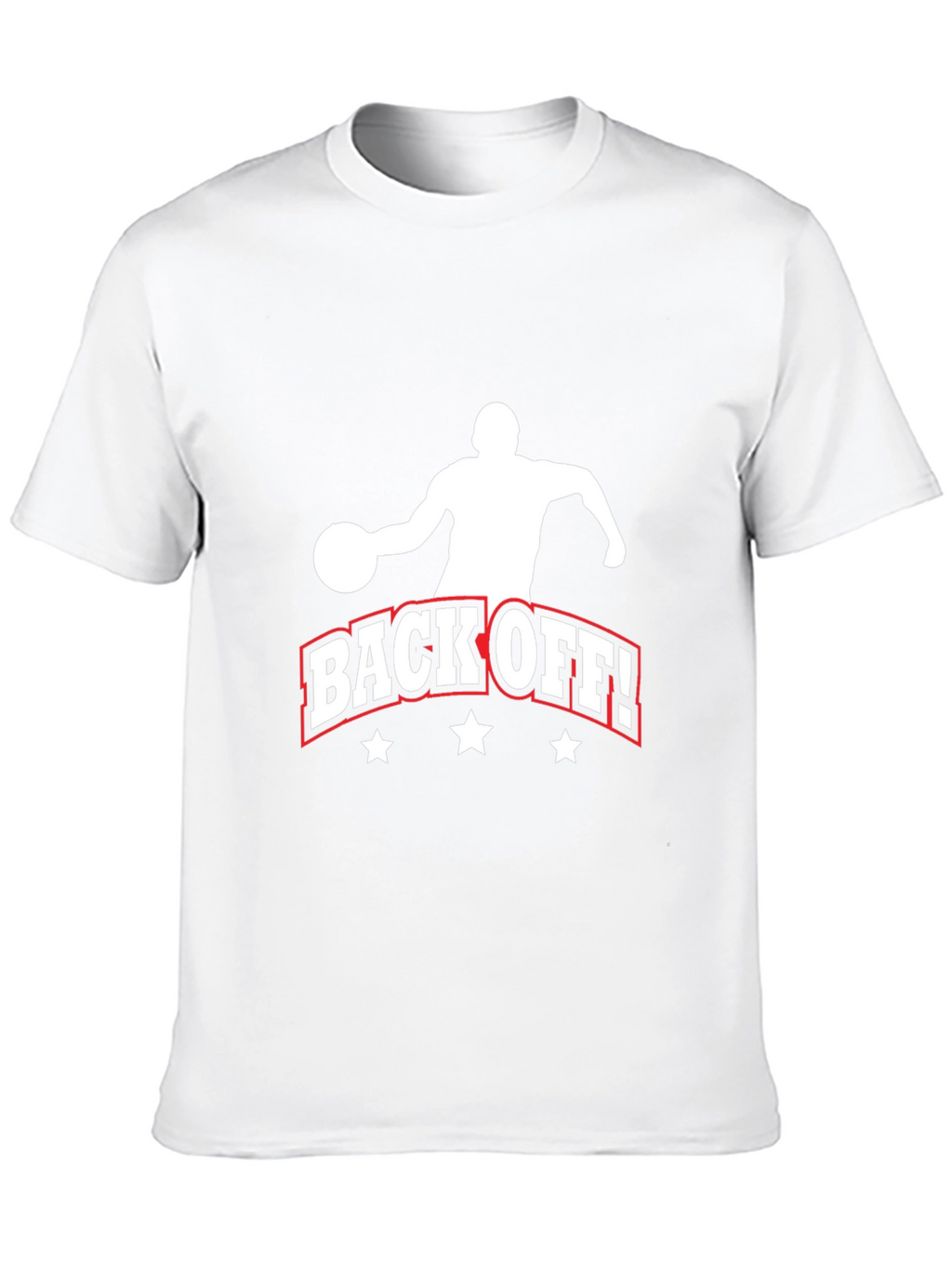 Back Off Basketball Graphic Tee - Black