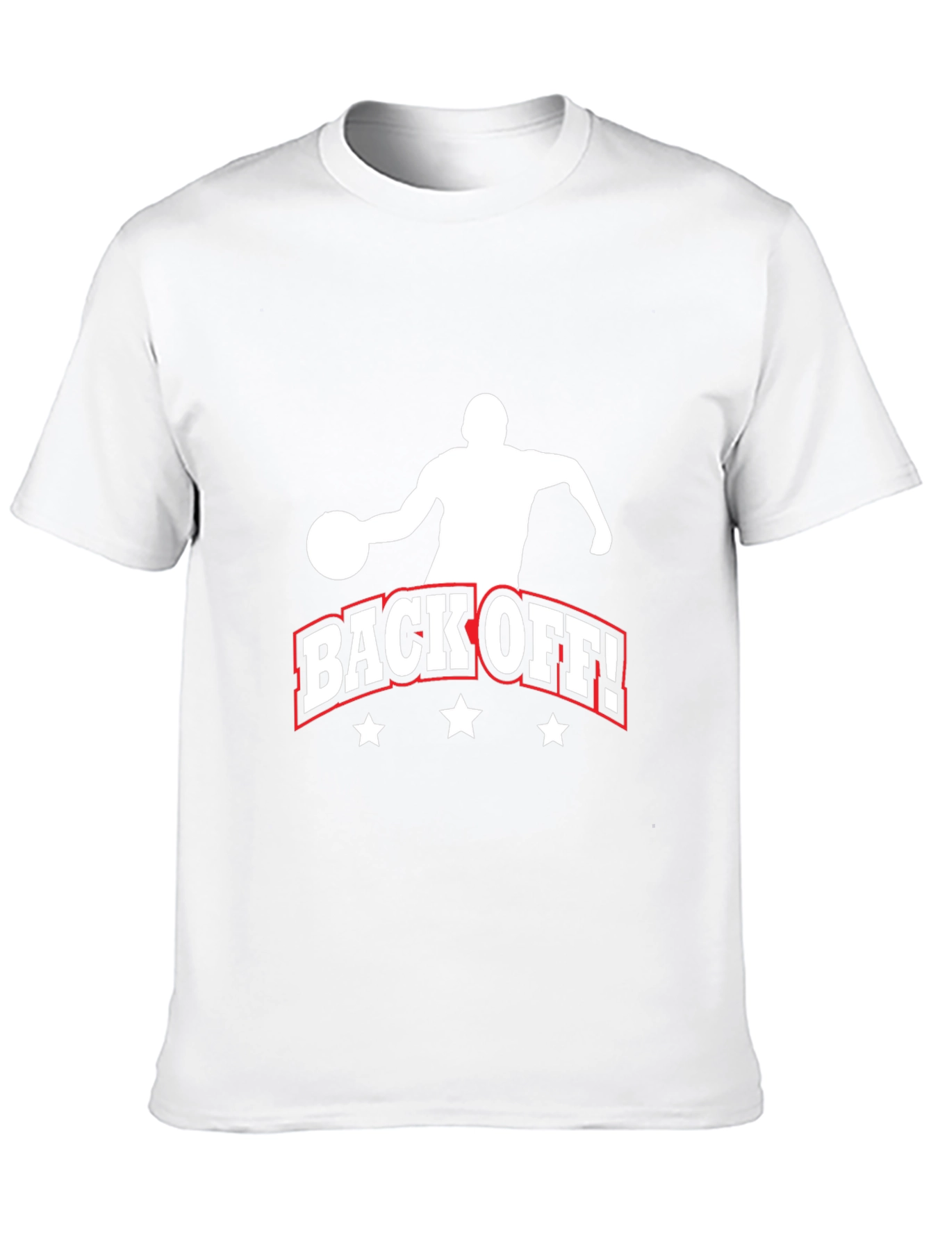 Back Off Basketball Graphic Tee - Black