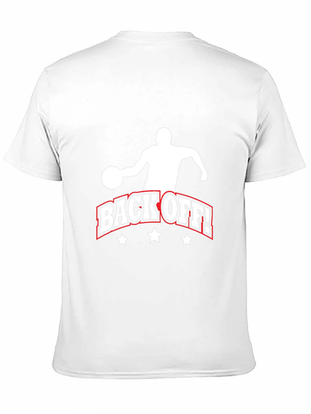 Back Off Basketball Graphic Tee - Black