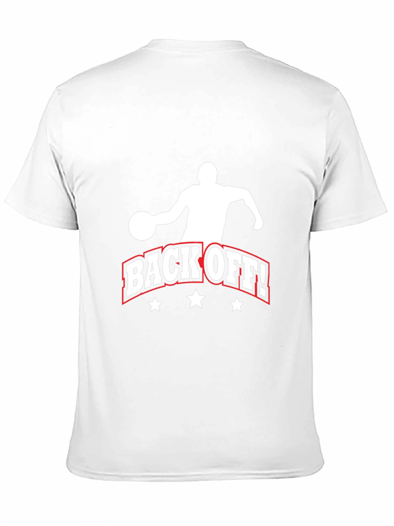 Back Off Basketball Graphic Tee - Black