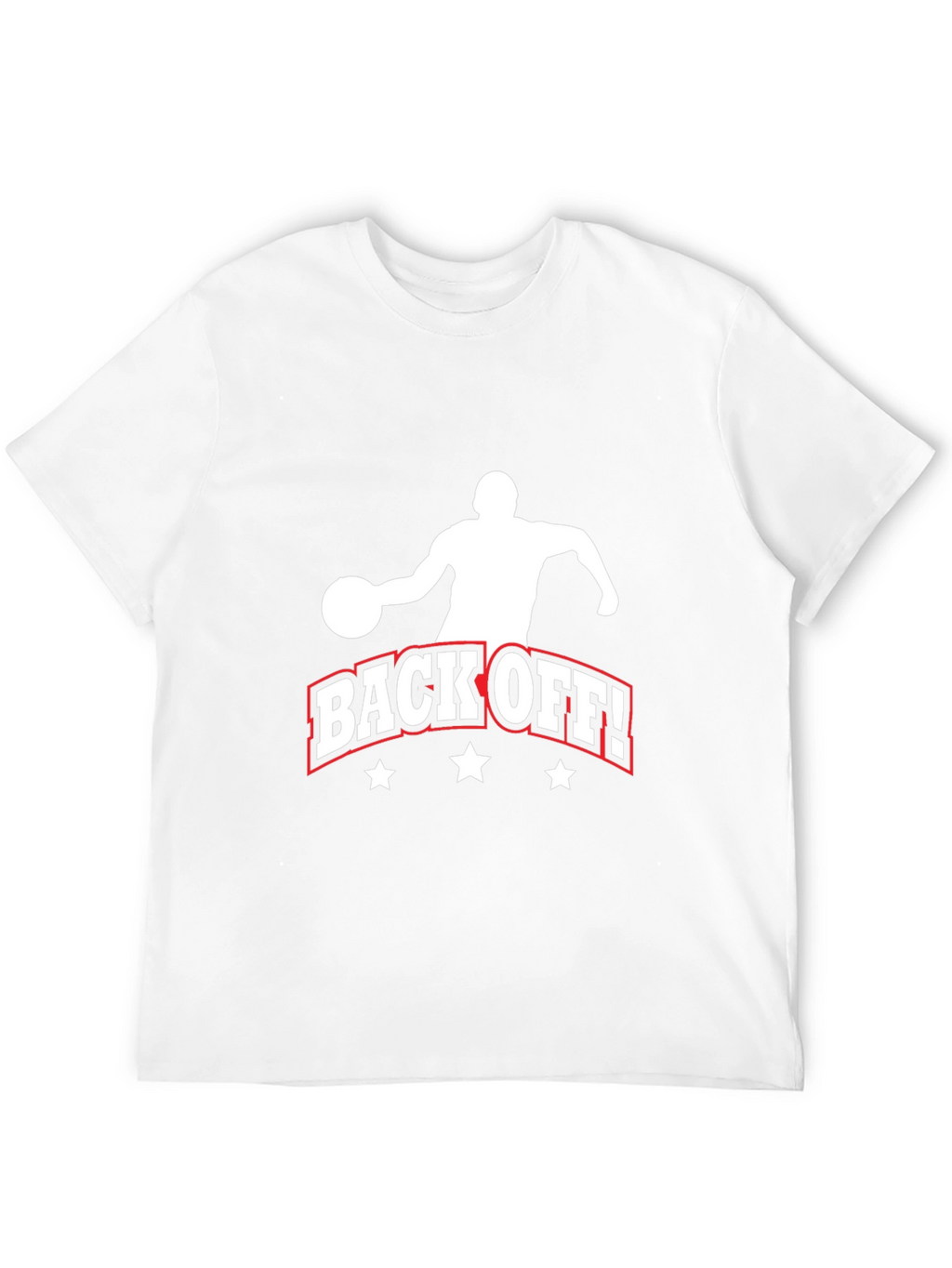 Back Off Basketball Graphic Tee - Black