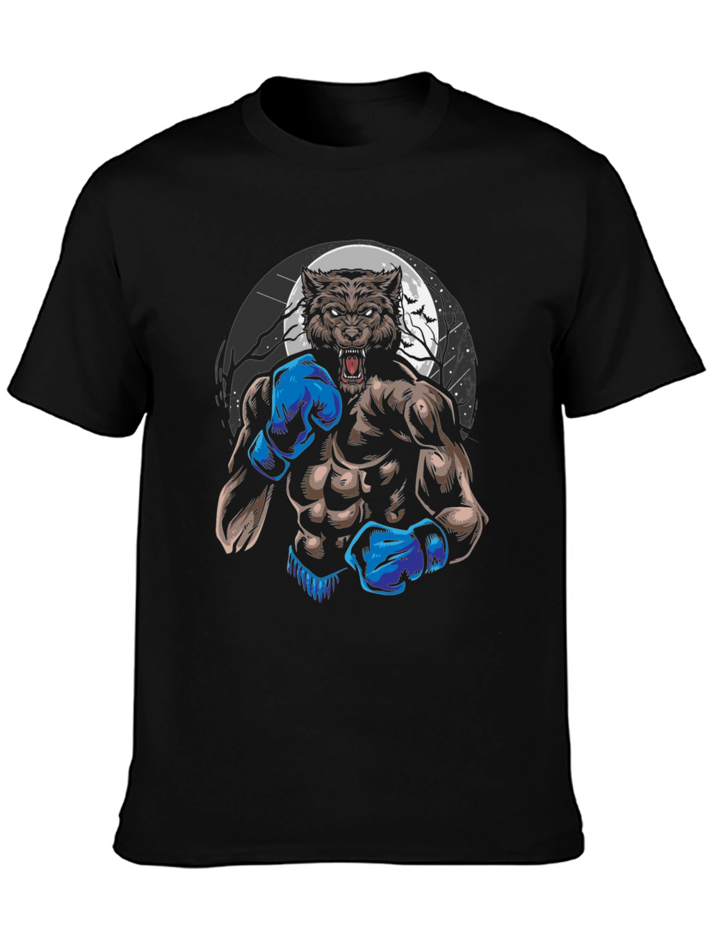 Werewolf Boxer Graphic T-Shirt