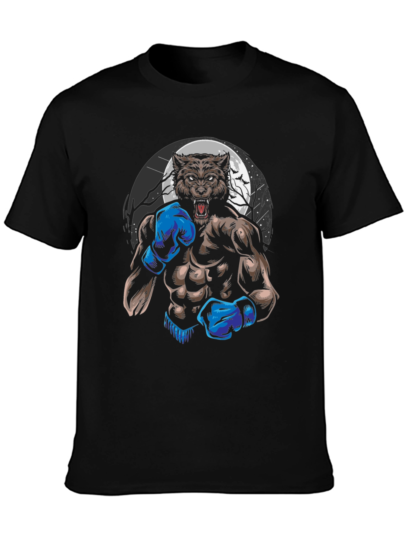 Werewolf Boxer Graphic T-Shirt
