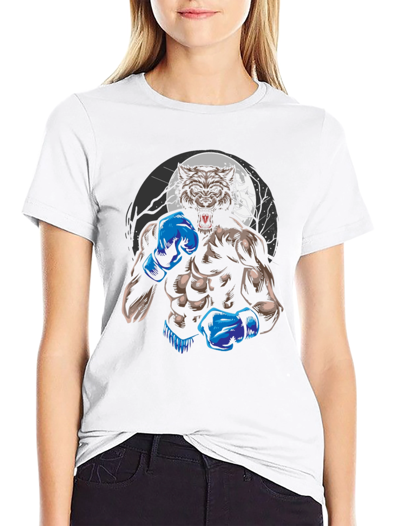Werewolf Boxer Graphic T-Shirt