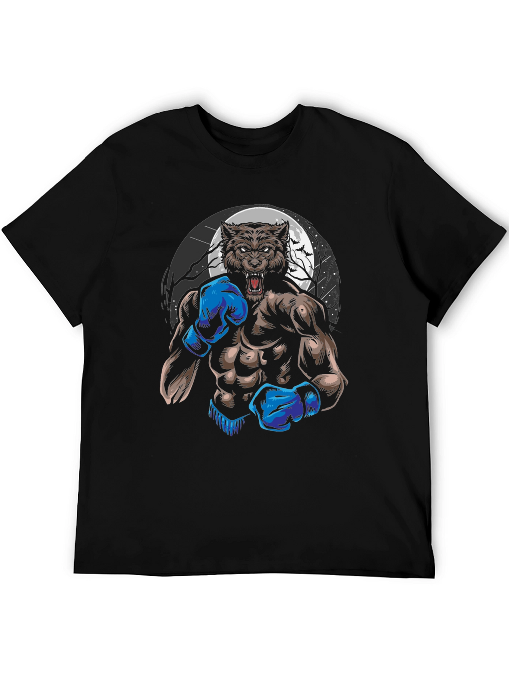Werewolf Boxer Graphic T-Shirt