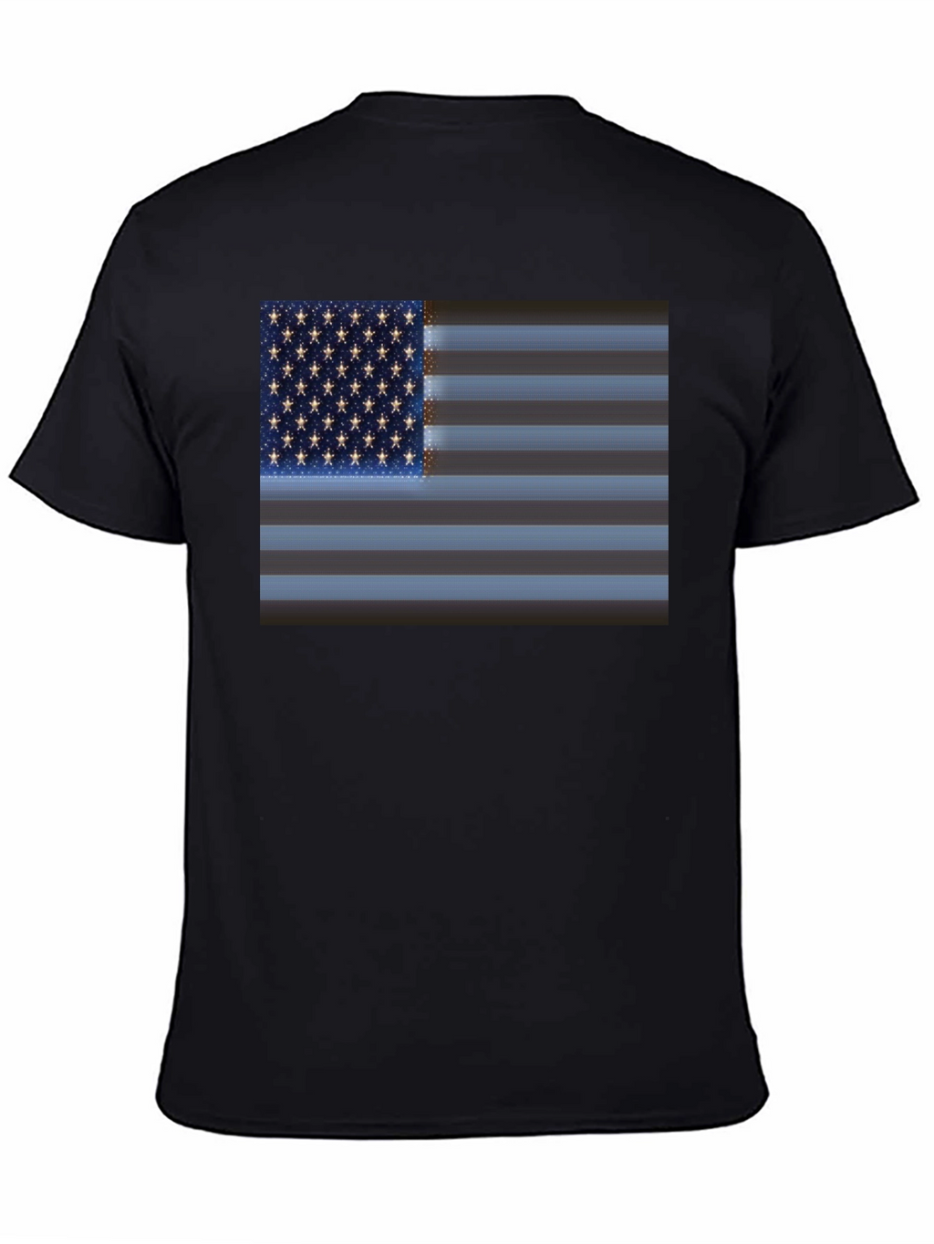American Flag Graphic Black T-Shirt