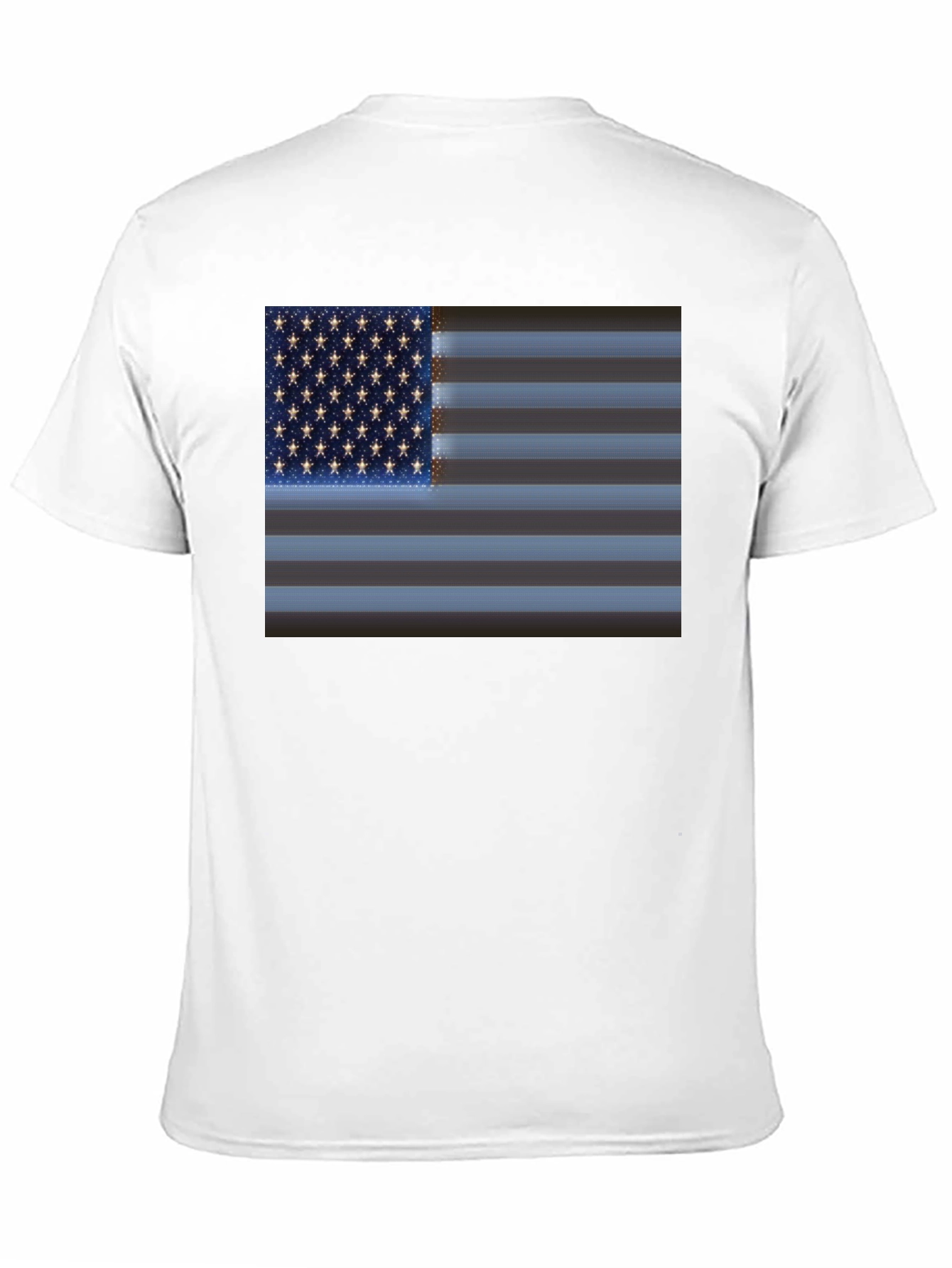 American Flag Graphic Black T-Shirt