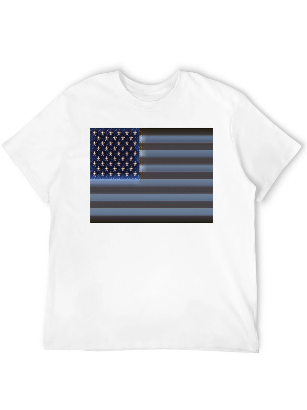 American Flag Graphic Black T-Shirt