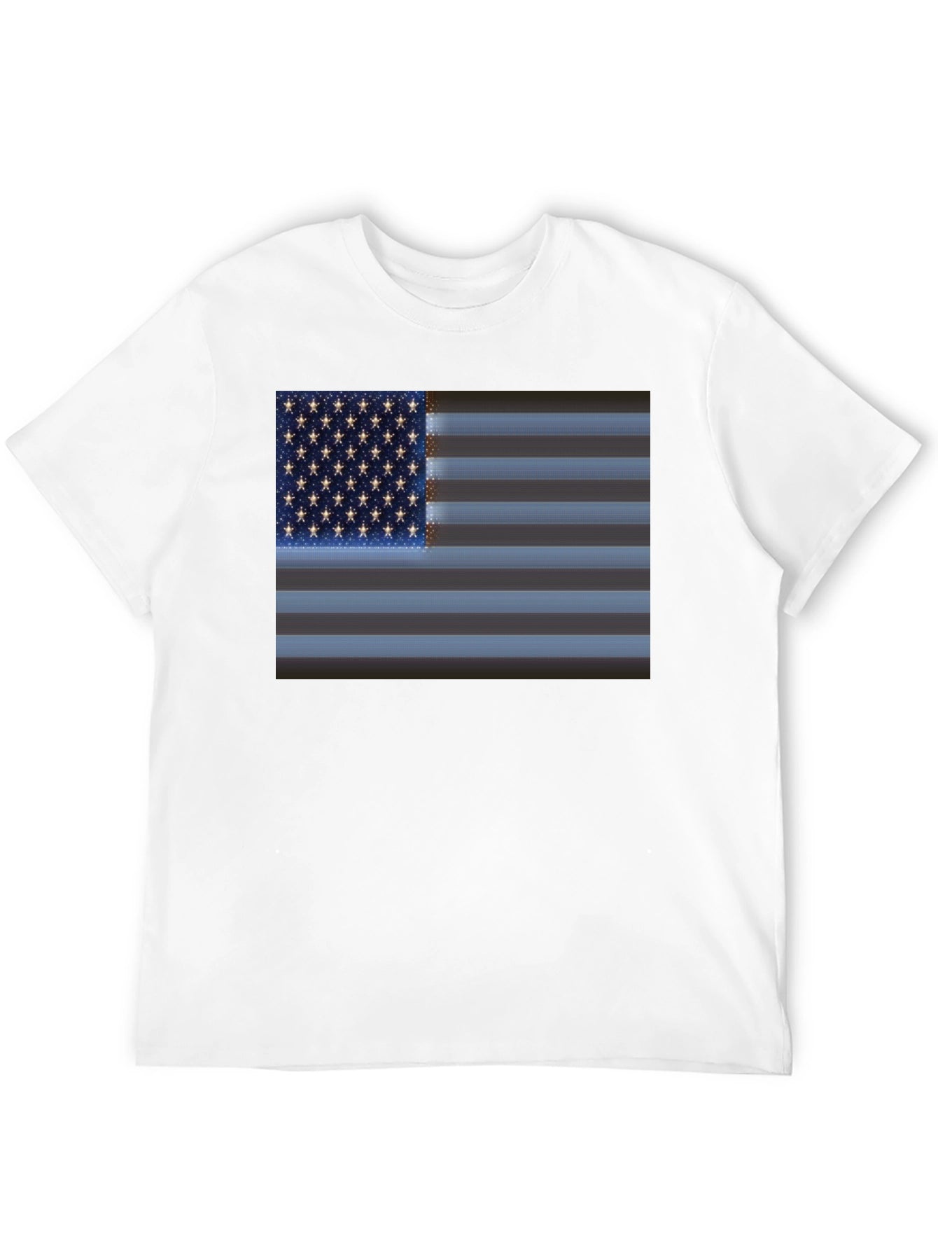 American Flag Graphic Black T-Shirt