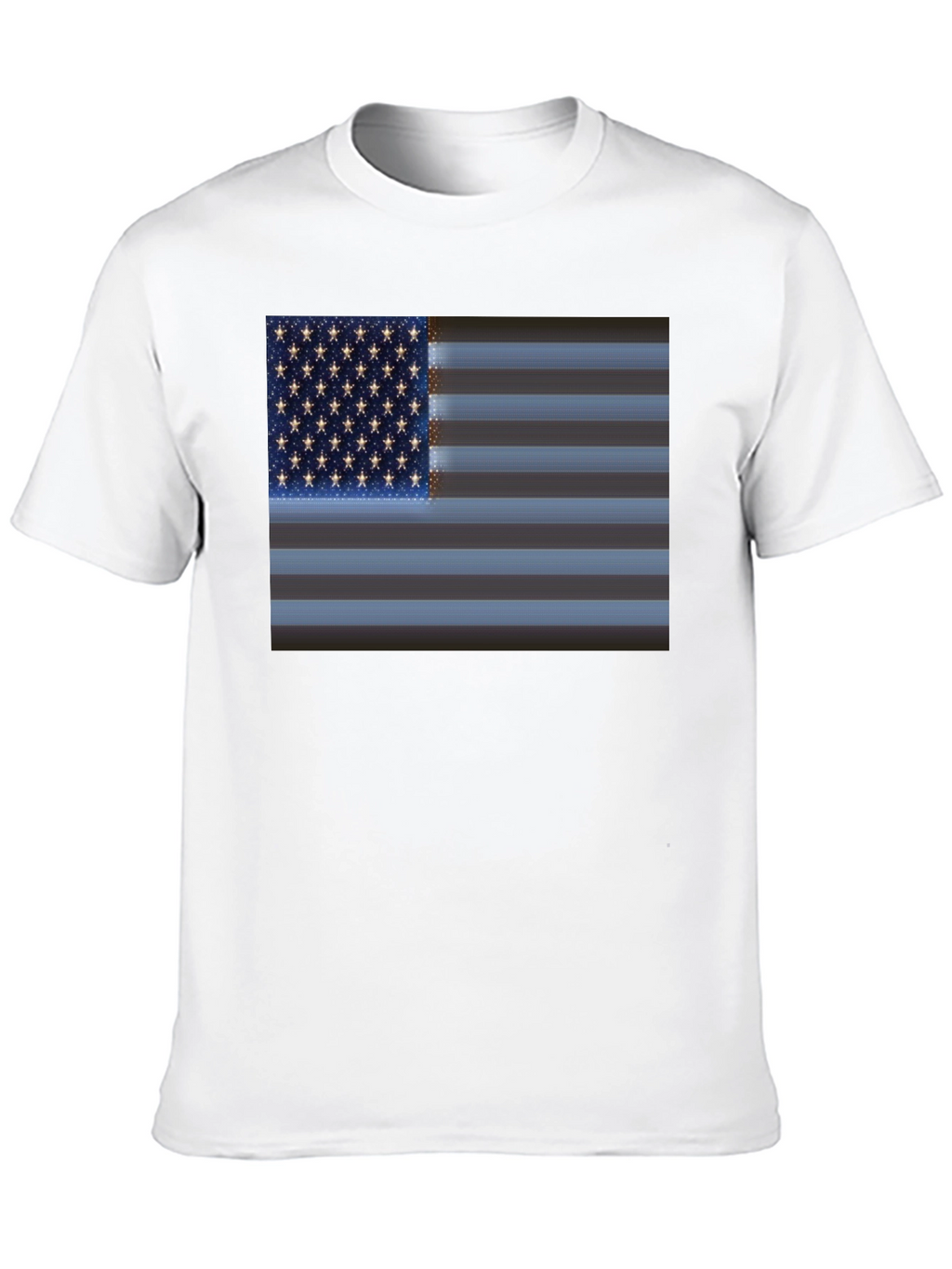 American Flag Graphic Black T-Shirt