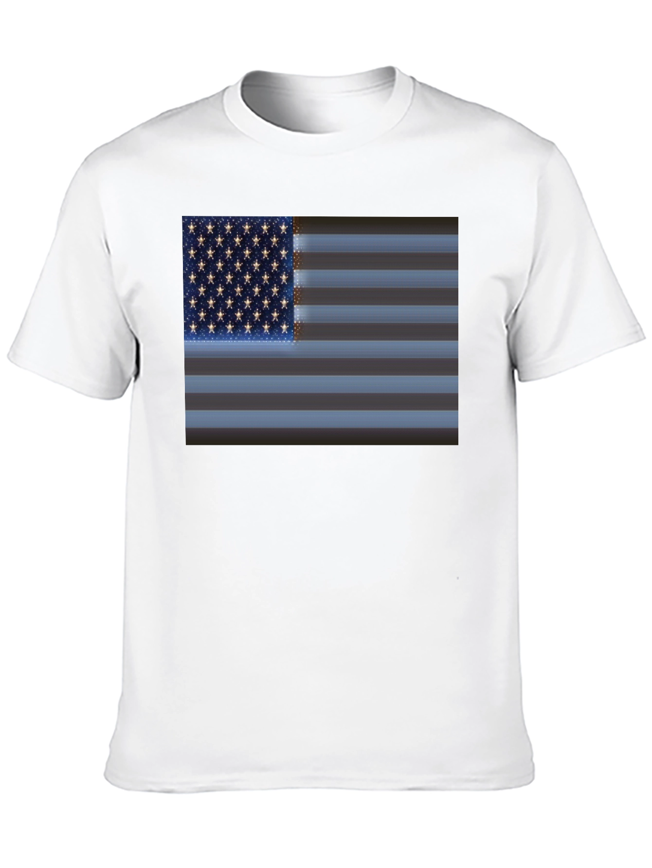 American Flag Graphic Black T-Shirt