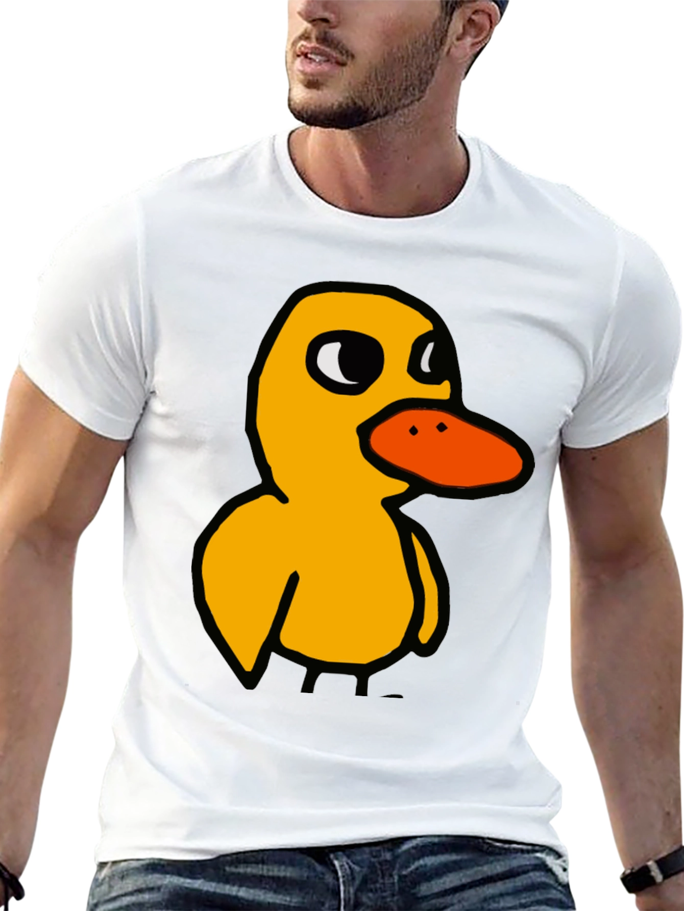 Duck T-Shirt: Quirky Cartoon Bird Tee