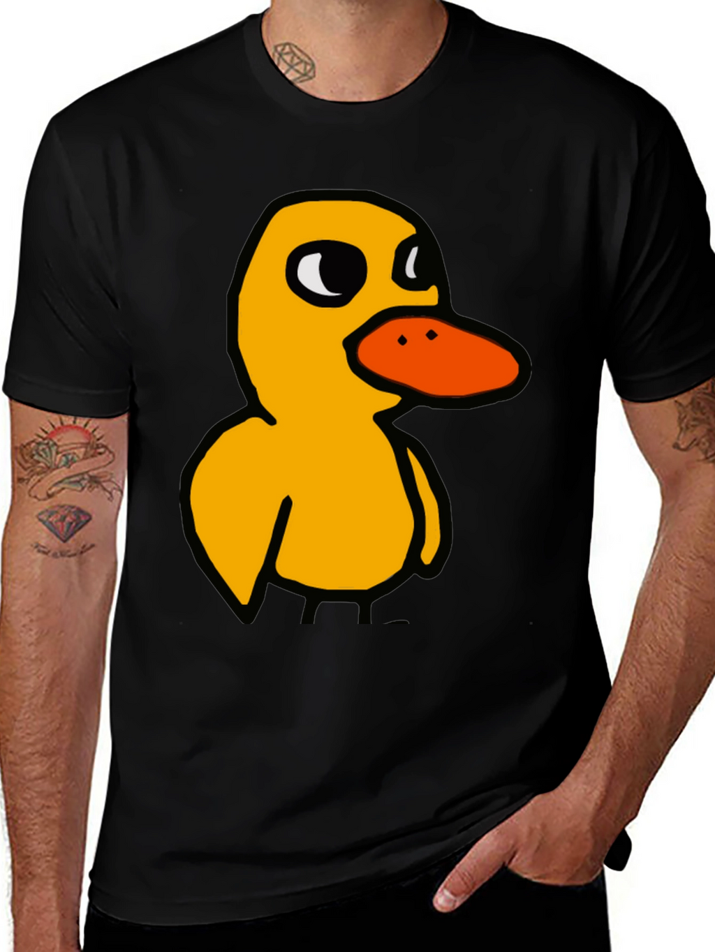 Duck T-Shirt: Quirky Cartoon Bird Tee