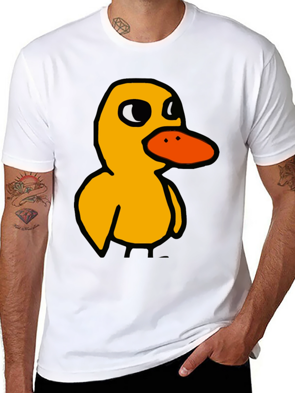 Duck T-Shirt: Quirky Cartoon Bird Tee