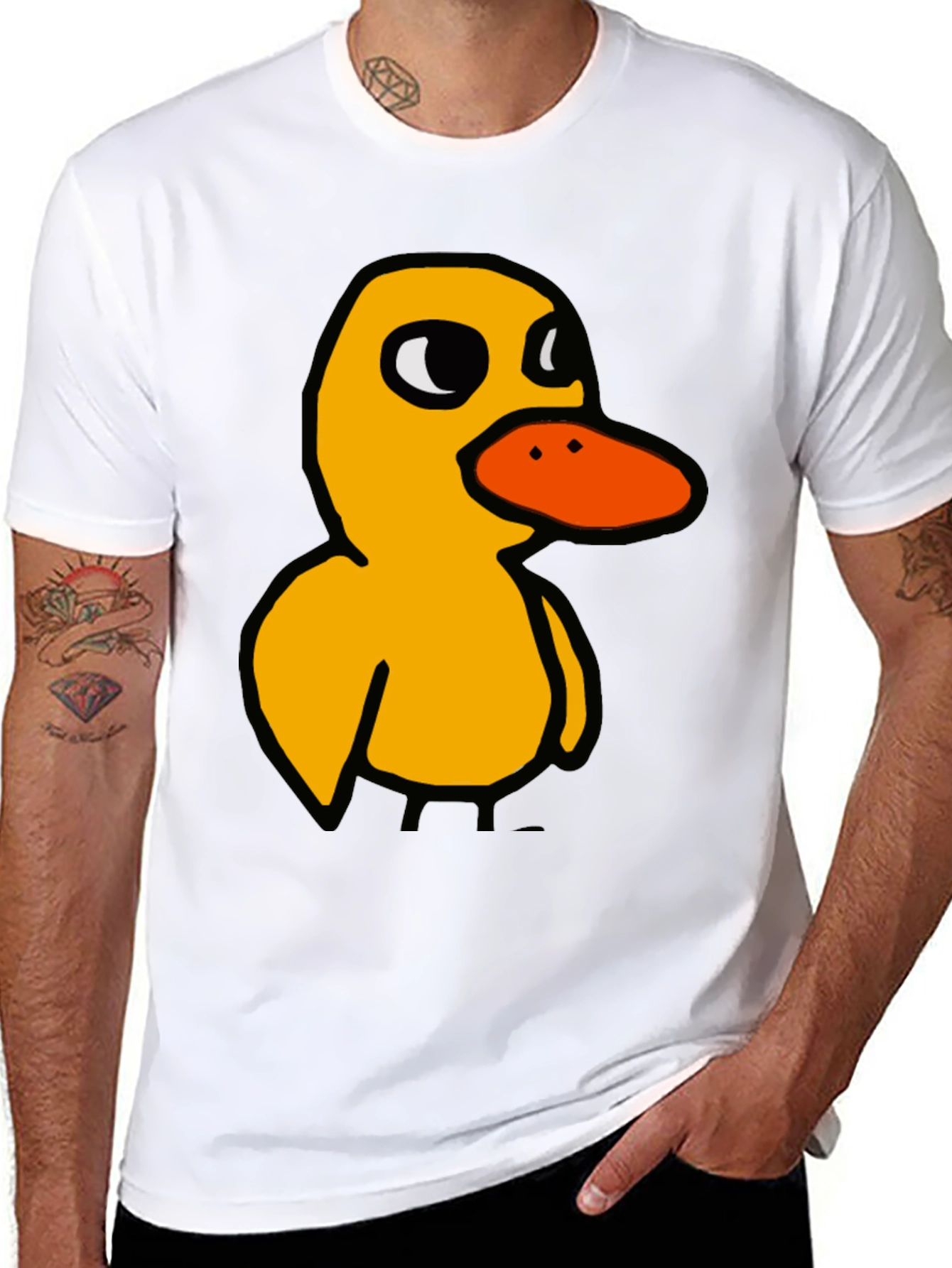 Duck T-Shirt: Quirky Cartoon Bird Tee