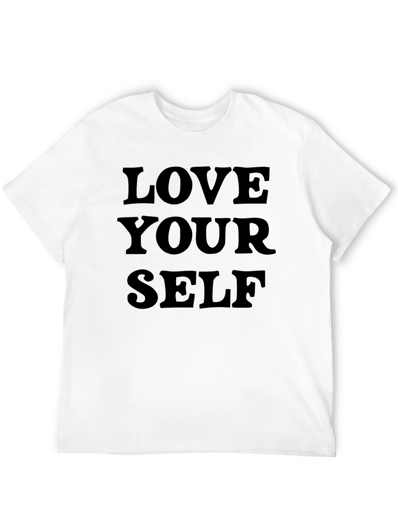 Love Yourself Graphic Tee - Black Cotton T-Shirt