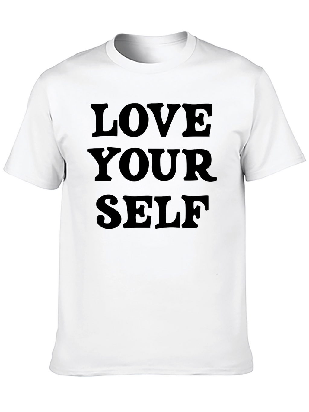 Love Yourself Graphic Tee - Black Cotton T-Shirt