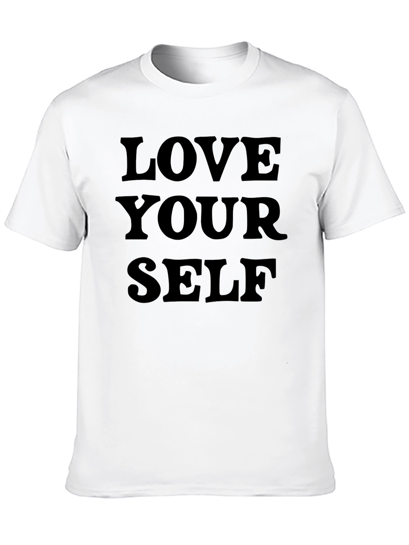 Love Yourself Graphic Tee - Black Cotton T-Shirt