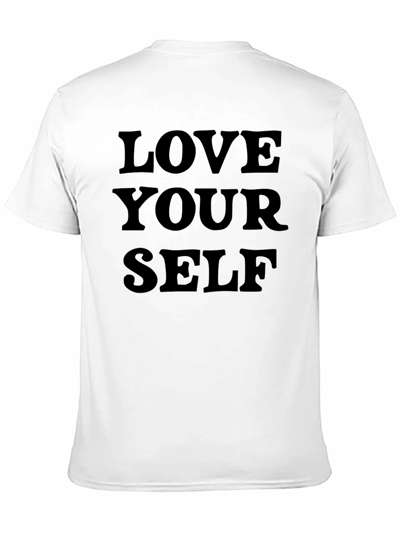 Love Yourself Graphic Tee - Black Cotton T-Shirt