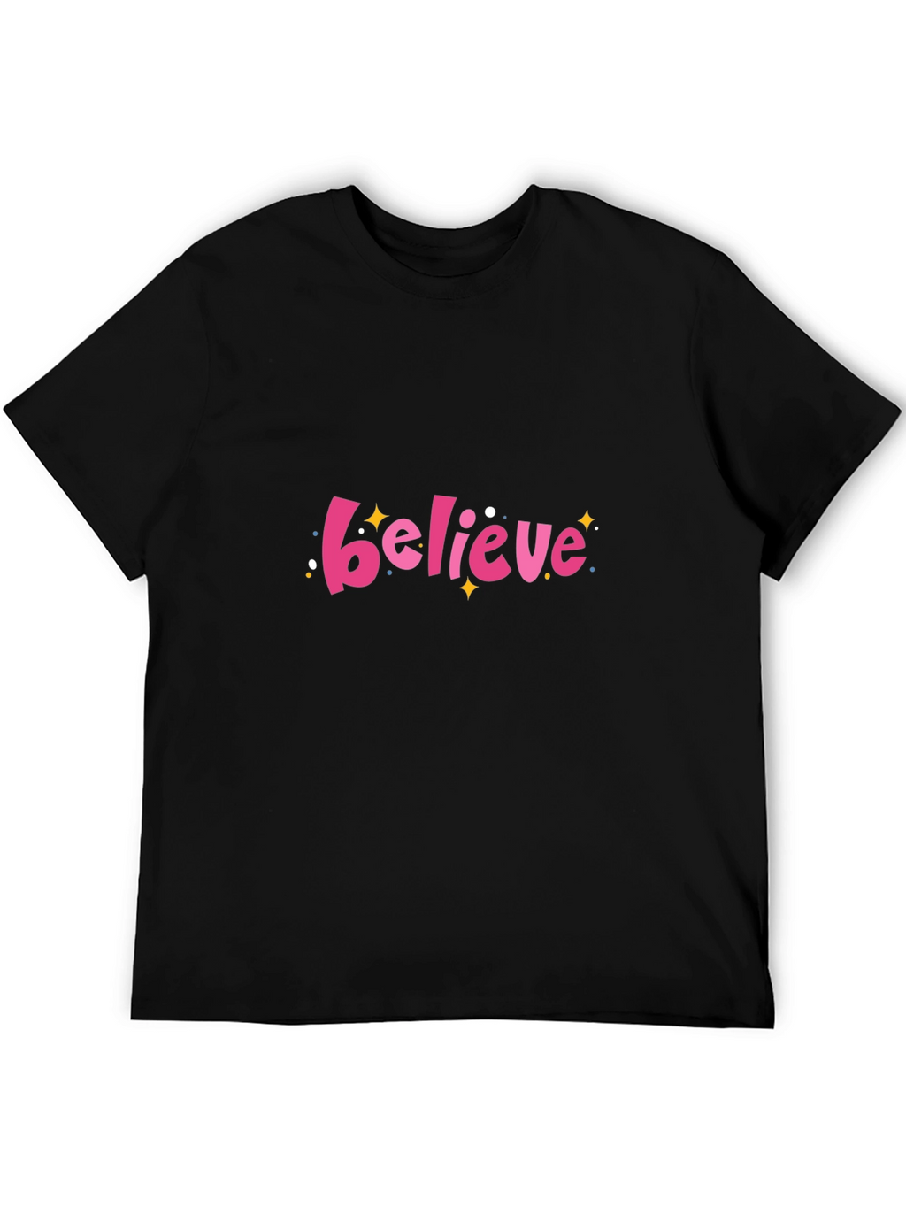 Believe Graphic Black T-Shirt