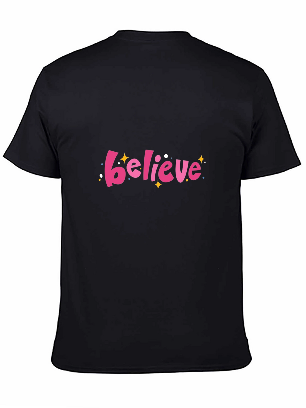 Believe Graphic Black T-Shirt