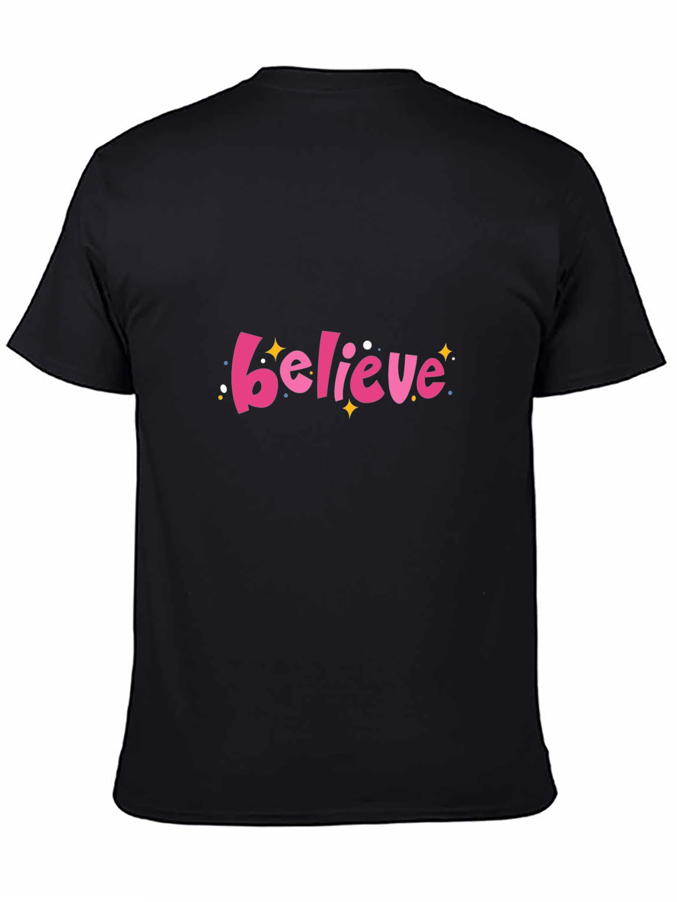 Believe Graphic Black T-Shirt