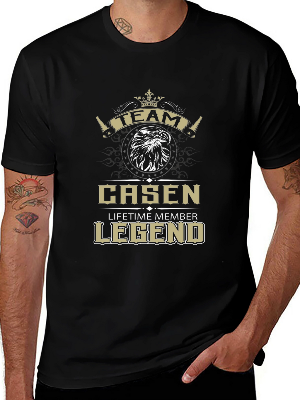 Team Casen Legend Lifetime Member Black T-Shirt