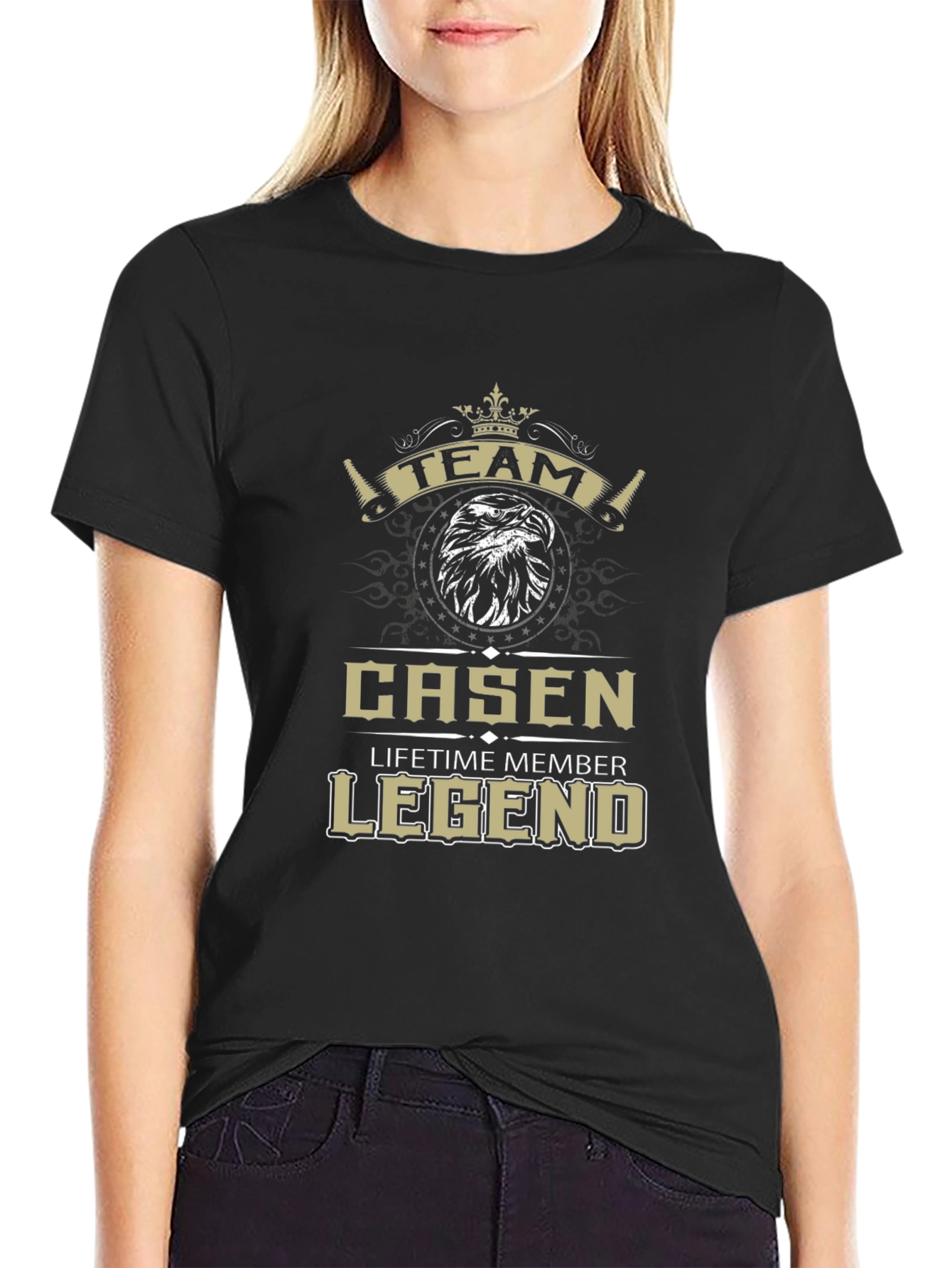 Team Casen Legend Lifetime Member Black T-Shirt